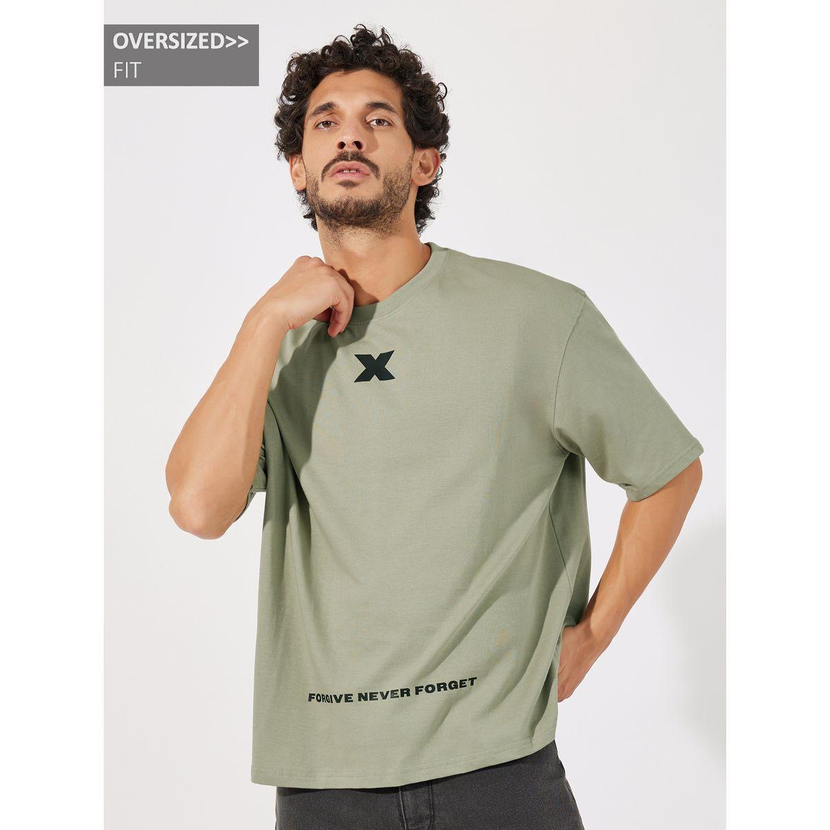Styli Minimal Graphic Print Oversized Pure Cotton T-Shirt-men-clothing-tshirtsandpolos-tshirts-image-1