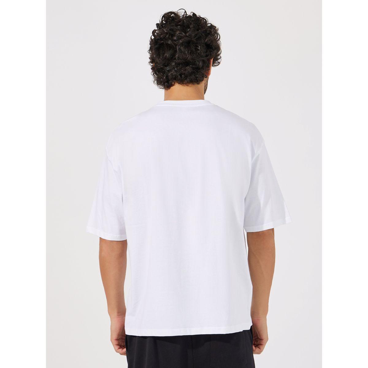 Styli Minimal Graphic Print Oversized Pure Cotton T-Shirt-men-clothing-tshirtsandpolos-tshirts-image-4