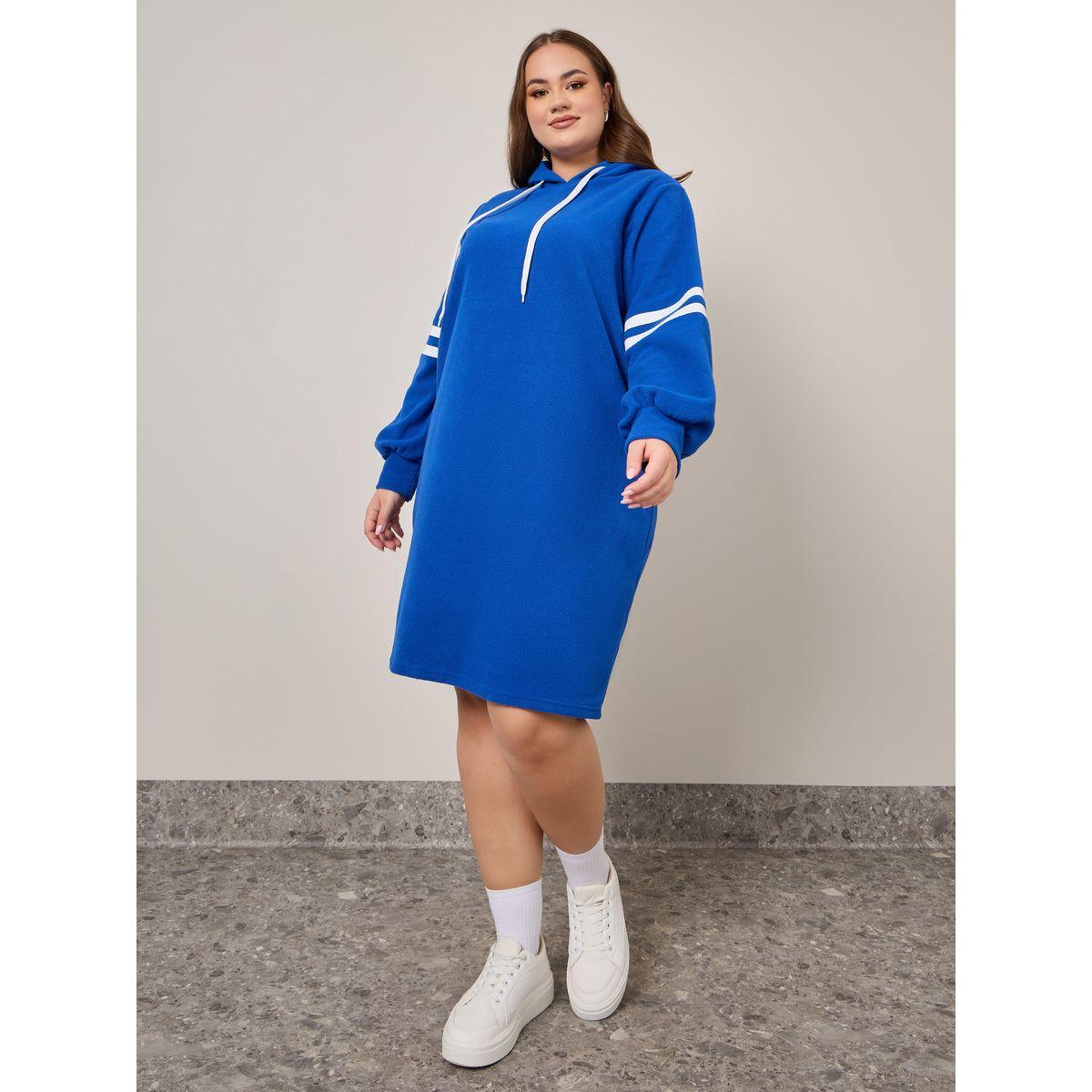 فستان بطول الركبة وياقة هودي-women-clothing-dresses-image-1