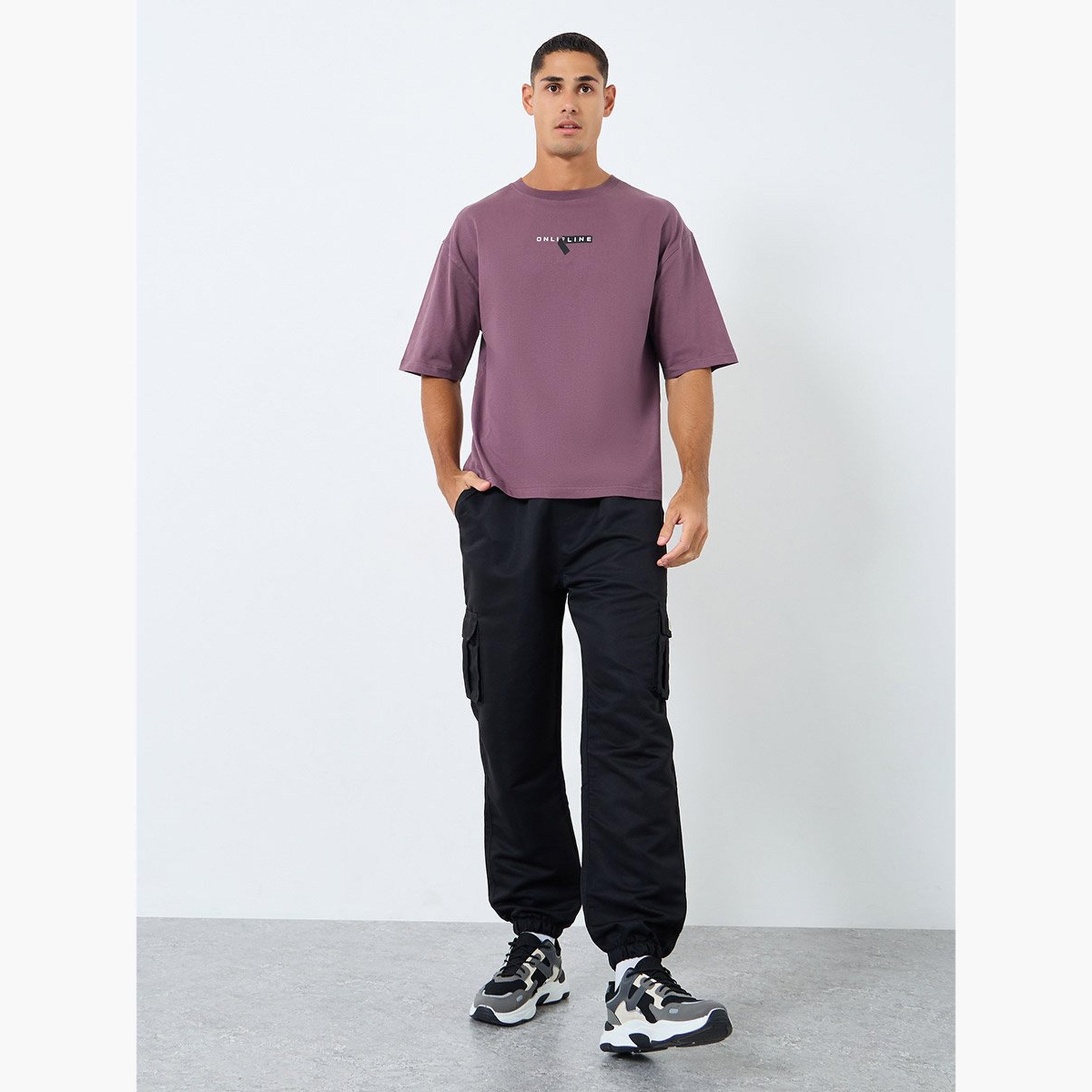Styli Minimal Print Oversized Cotton T-Shirt-men-clothing-tshirtsandpolos-tshirts-image-2