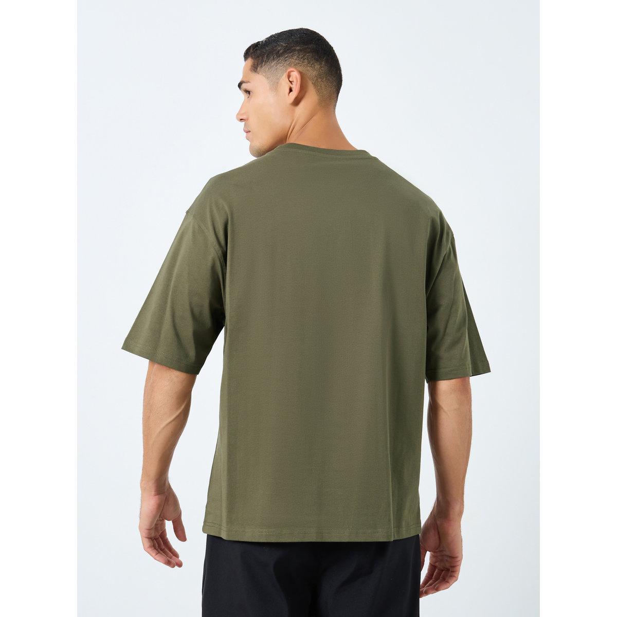 Styli Minimal Print Oversized Pure Cotton T-Shirt-men-clothing-tshirtsandpolos-tshirts-image-4