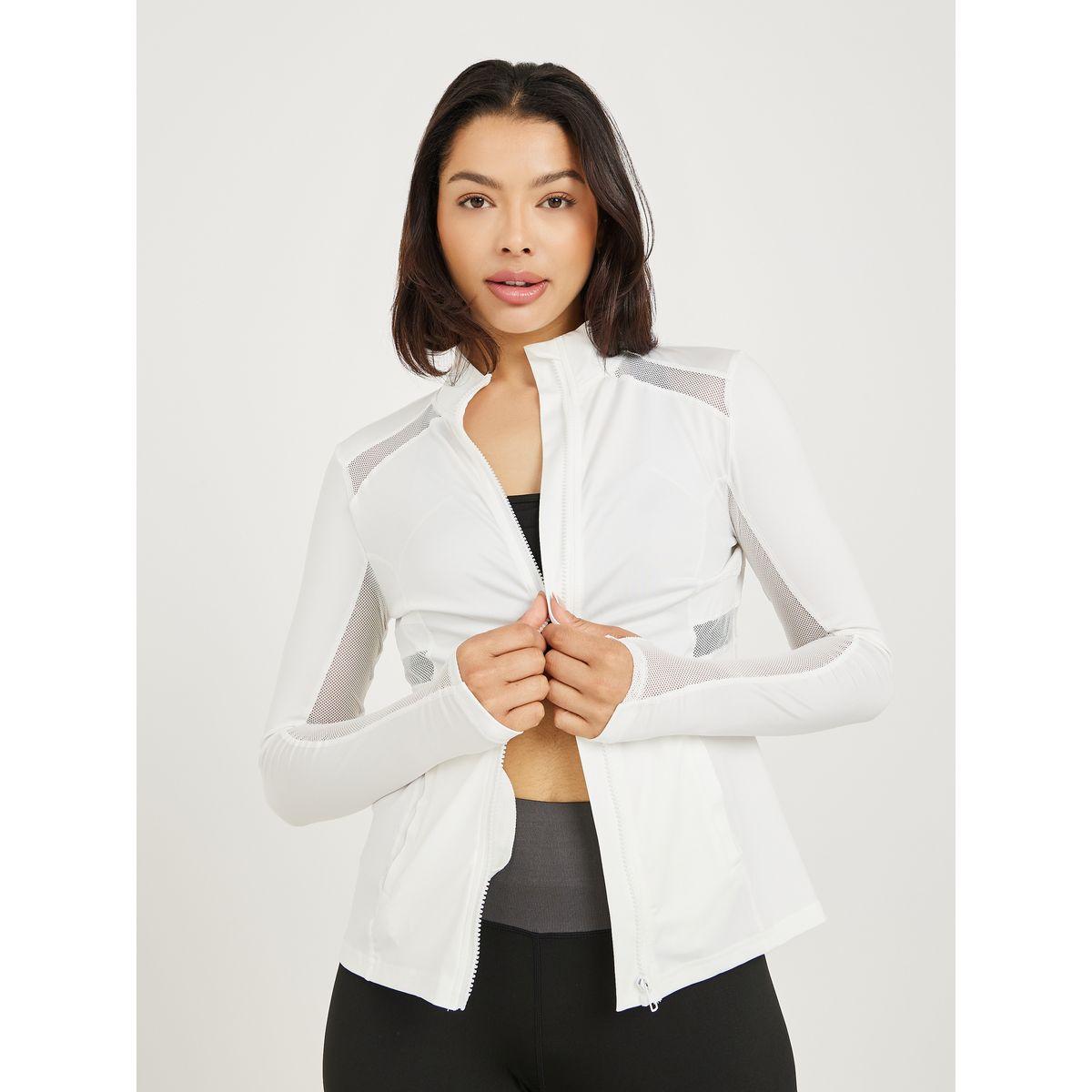 Styli Active Mesh Insert Pocket Detail Zip Up Thumbhole Jacket-women-clothing-sportswearandactivewear-coatsandjackets-jackets-image-3