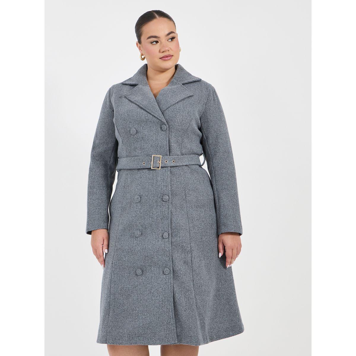 Styli Plus Size Notch Collar Belted Blazer Midi Dress-women-clothing-dresses-image-5
