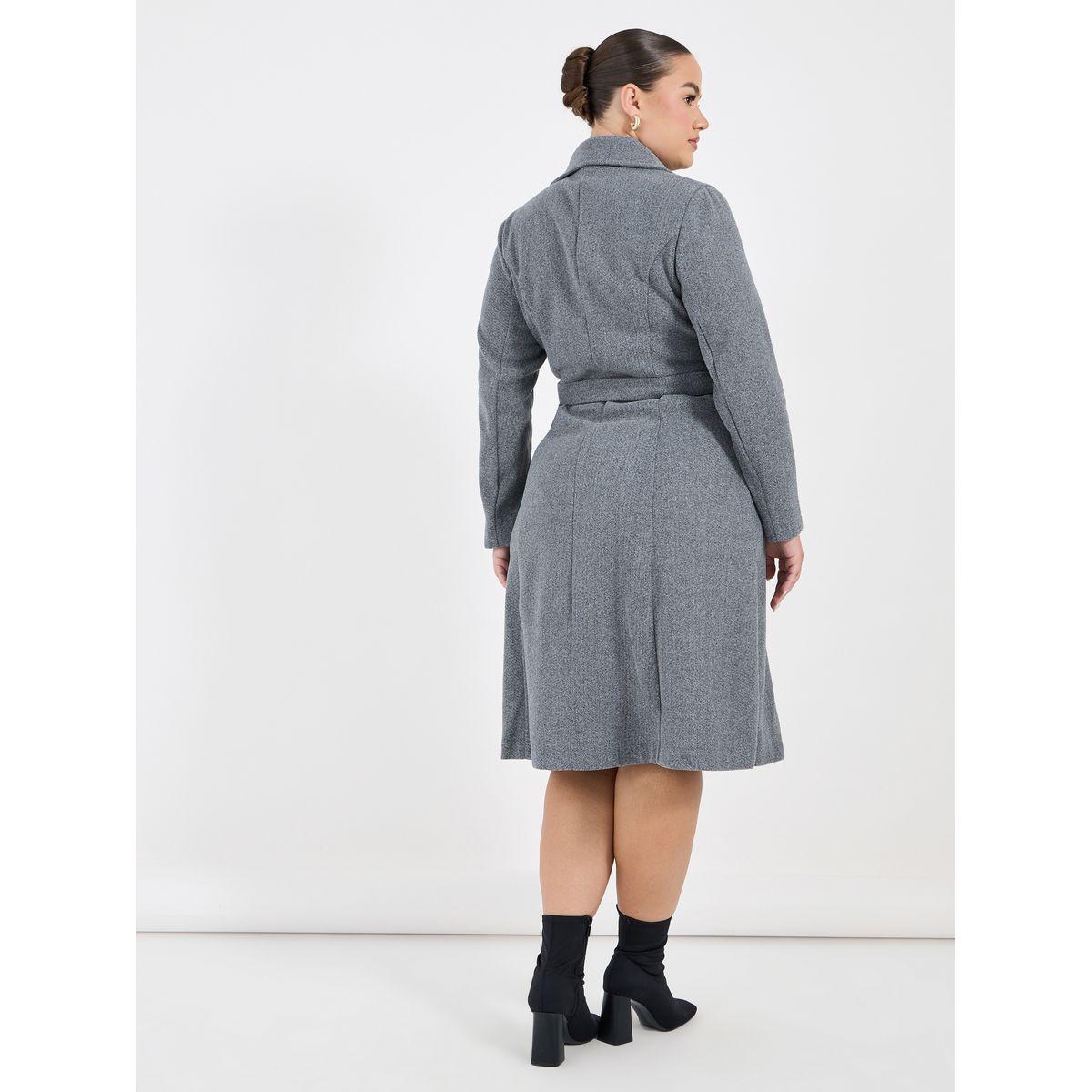 Styli Plus Size Notch Collar Belted Blazer Midi Dress-women-clothing-dresses-image-6