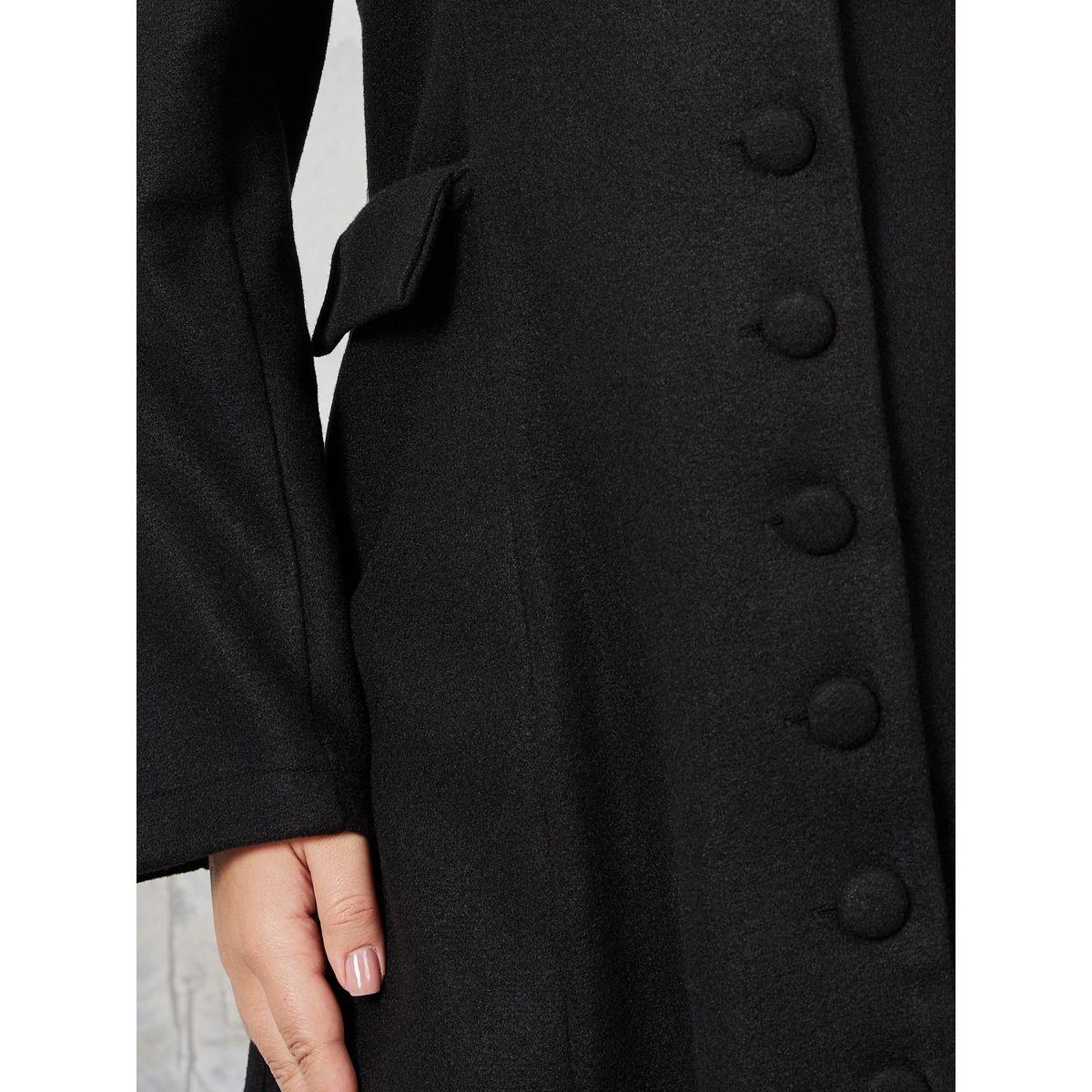 Styli Plus Notch Collar Buttoned A-Line Midi Dress-women-clothing-dresses-image-3