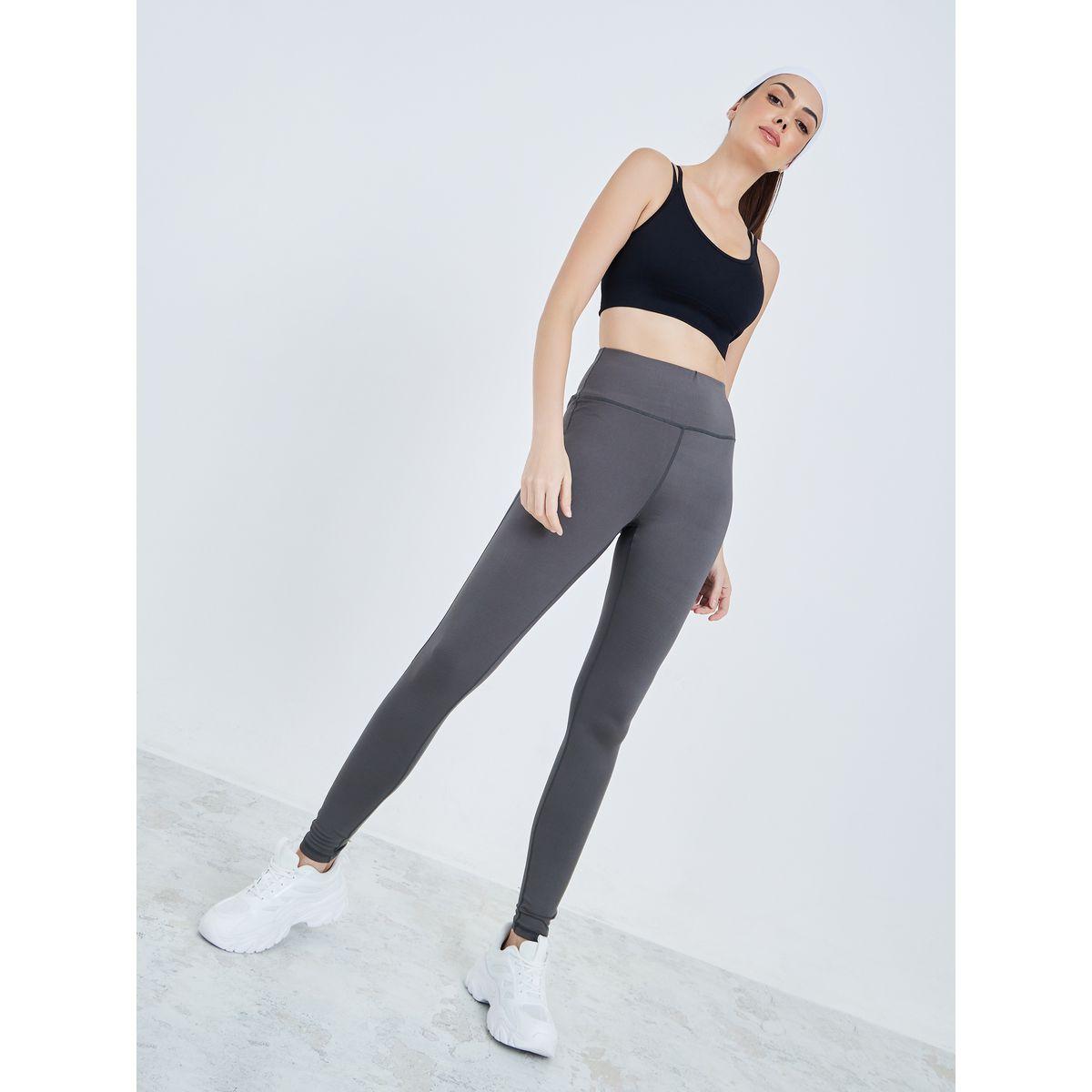 مجموعة من 2 ليقنز سادة بخصر مطاطي-women-clothing-sportswearandactivewear-bottoms-image-2
