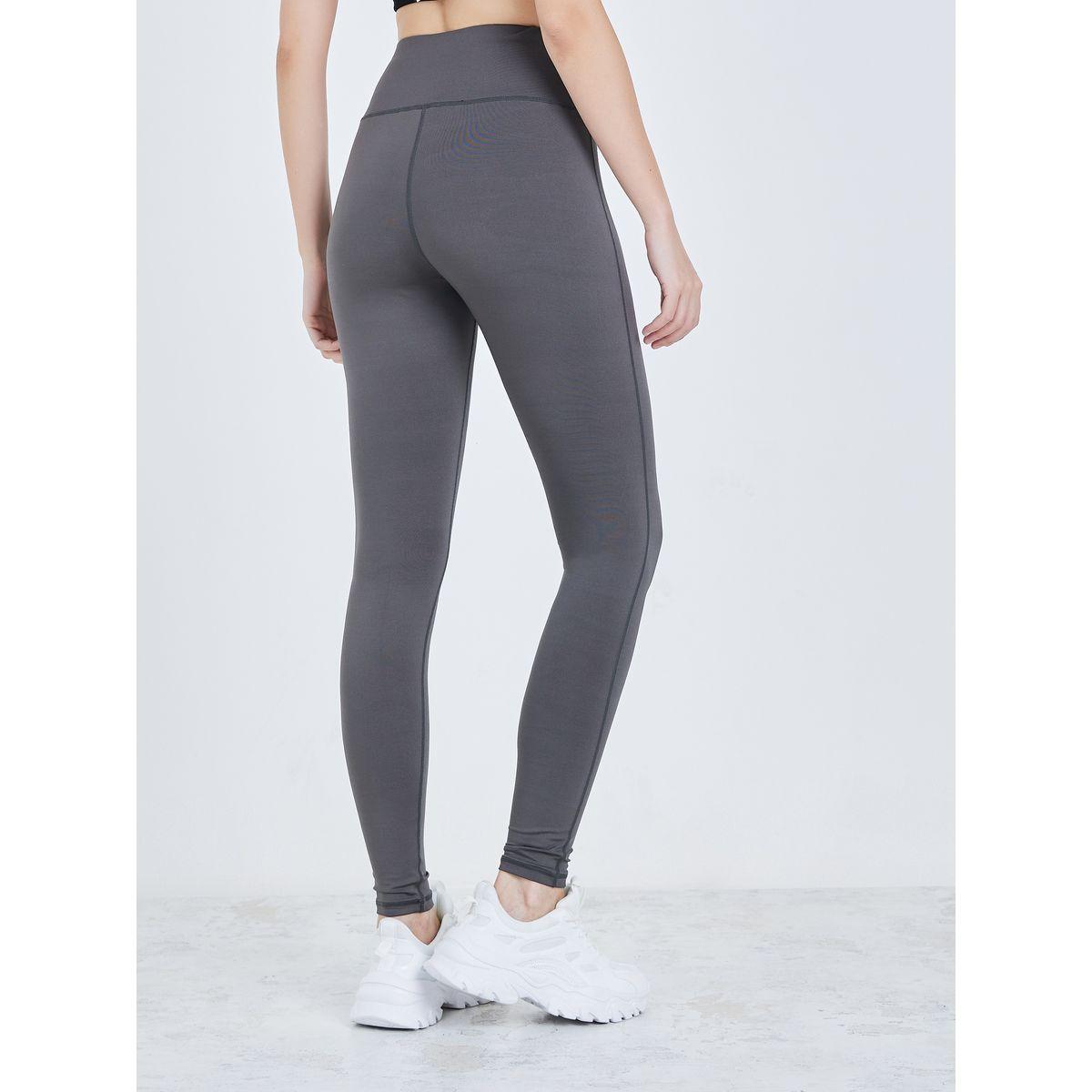 Styli Active Pack of 2 - Solid Elastic Waistband Leggings-women-clothing-sportswearandactivewear-bottoms-image-5