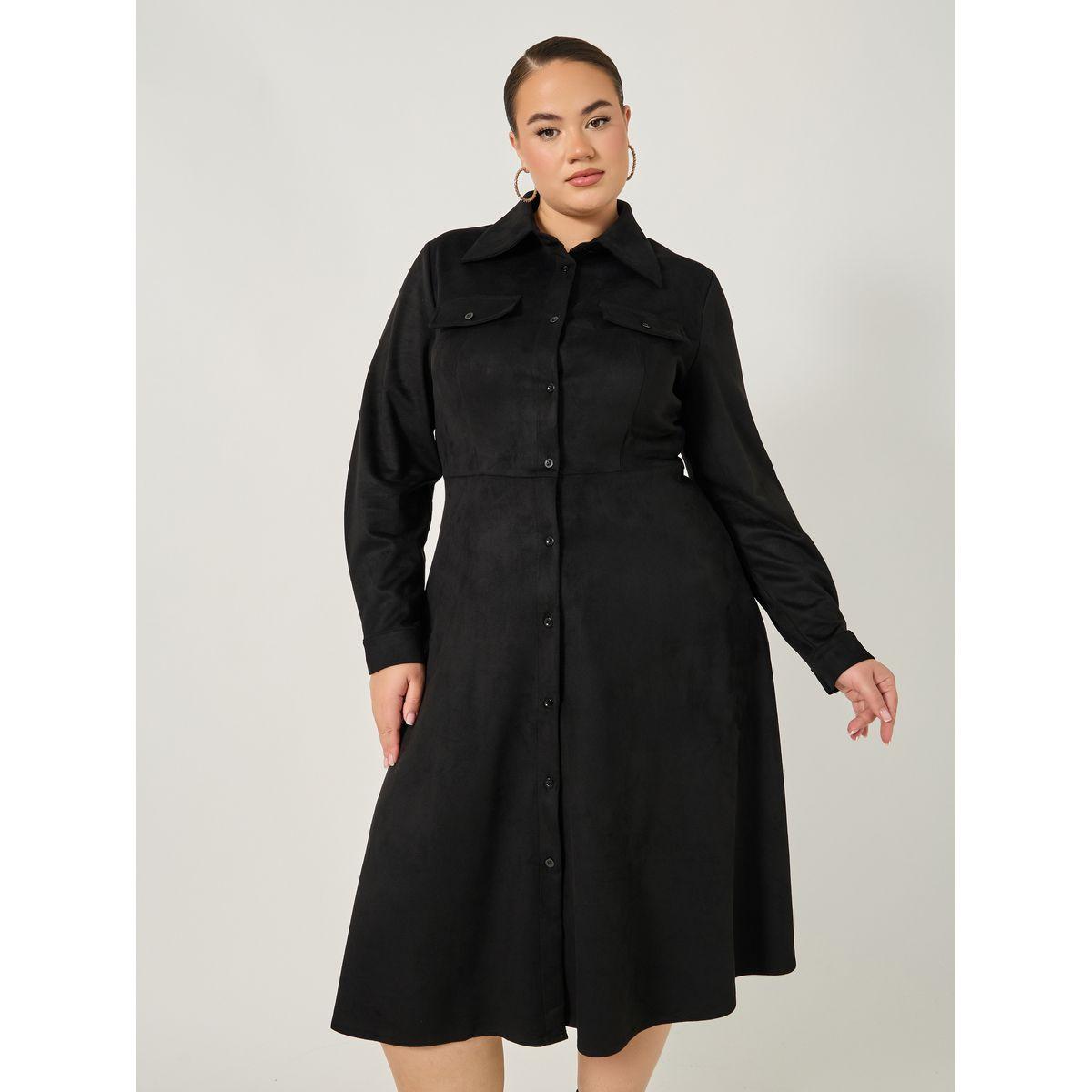 فستان ميدي بمقاس كبير بنمط قميص-women-clothing-dresses-image-3