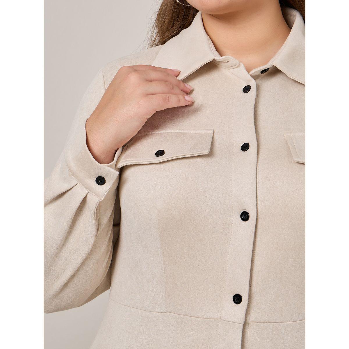 Styli Plus Button Detail Midi Shirt Dress-women-clothing-dresses-image-4