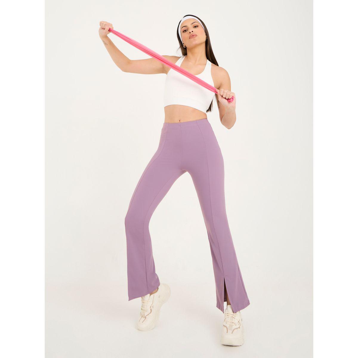 Styli Active 4-Way Stretch Front Spilt Flared Leggings-women-clothing-sportswearandactivewear-bottoms-image-1