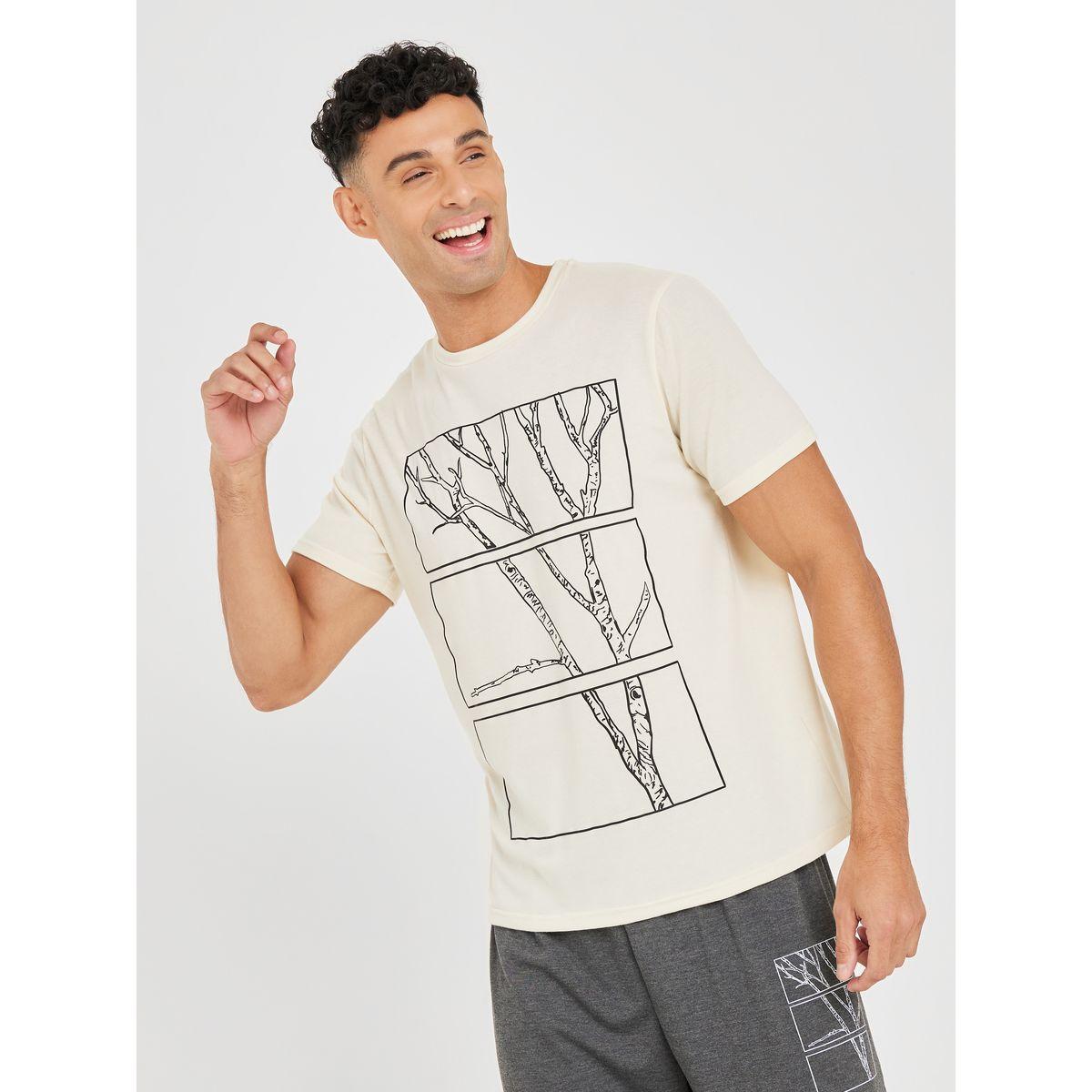 Styli Unwind Trunk Graphic Print T-Shirt & Shorts Set-men-clothing-nightwear-sets-image-2