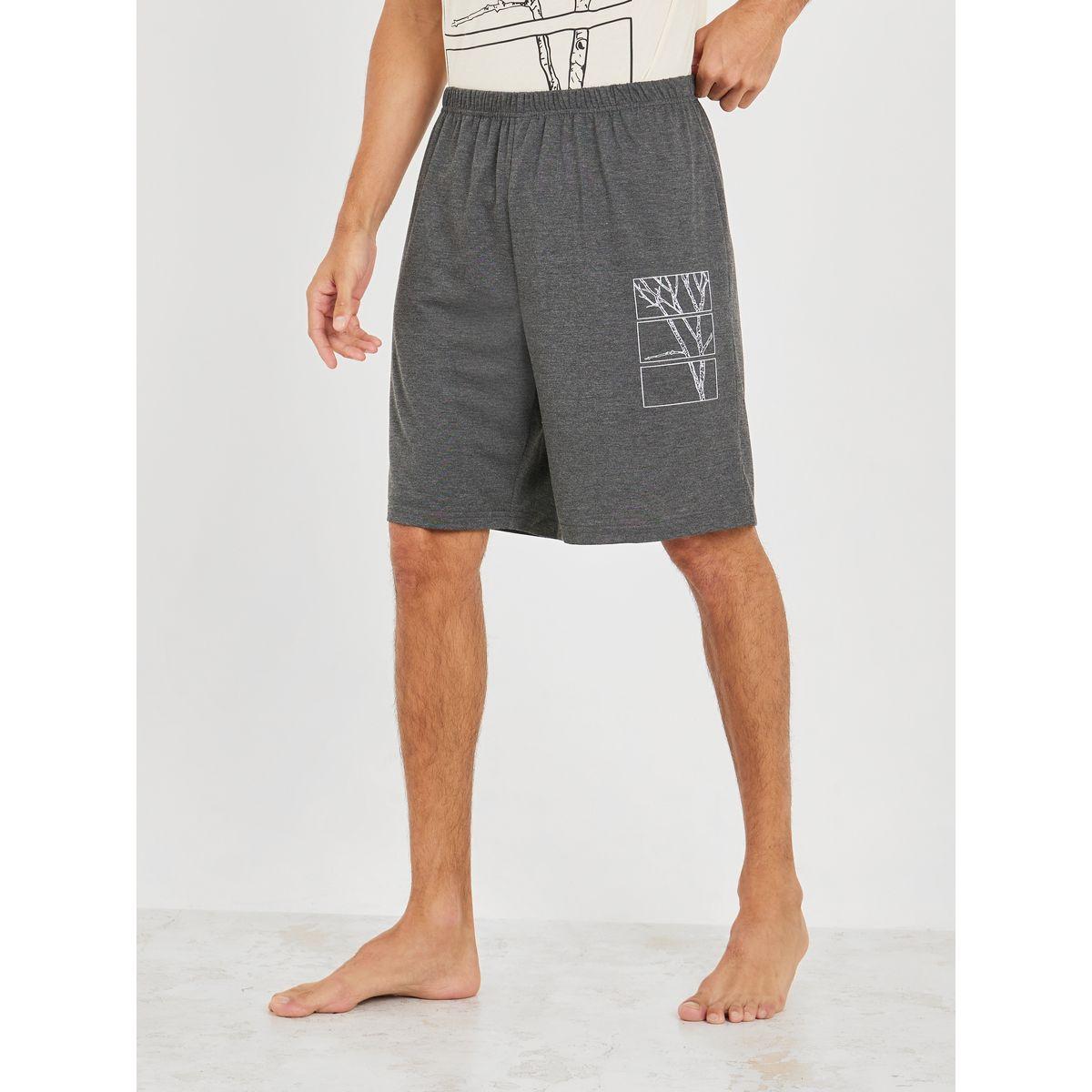 Styli Unwind Trunk Graphic Print T-Shirt & Shorts Set-men-clothing-nightwear-sets-image-5