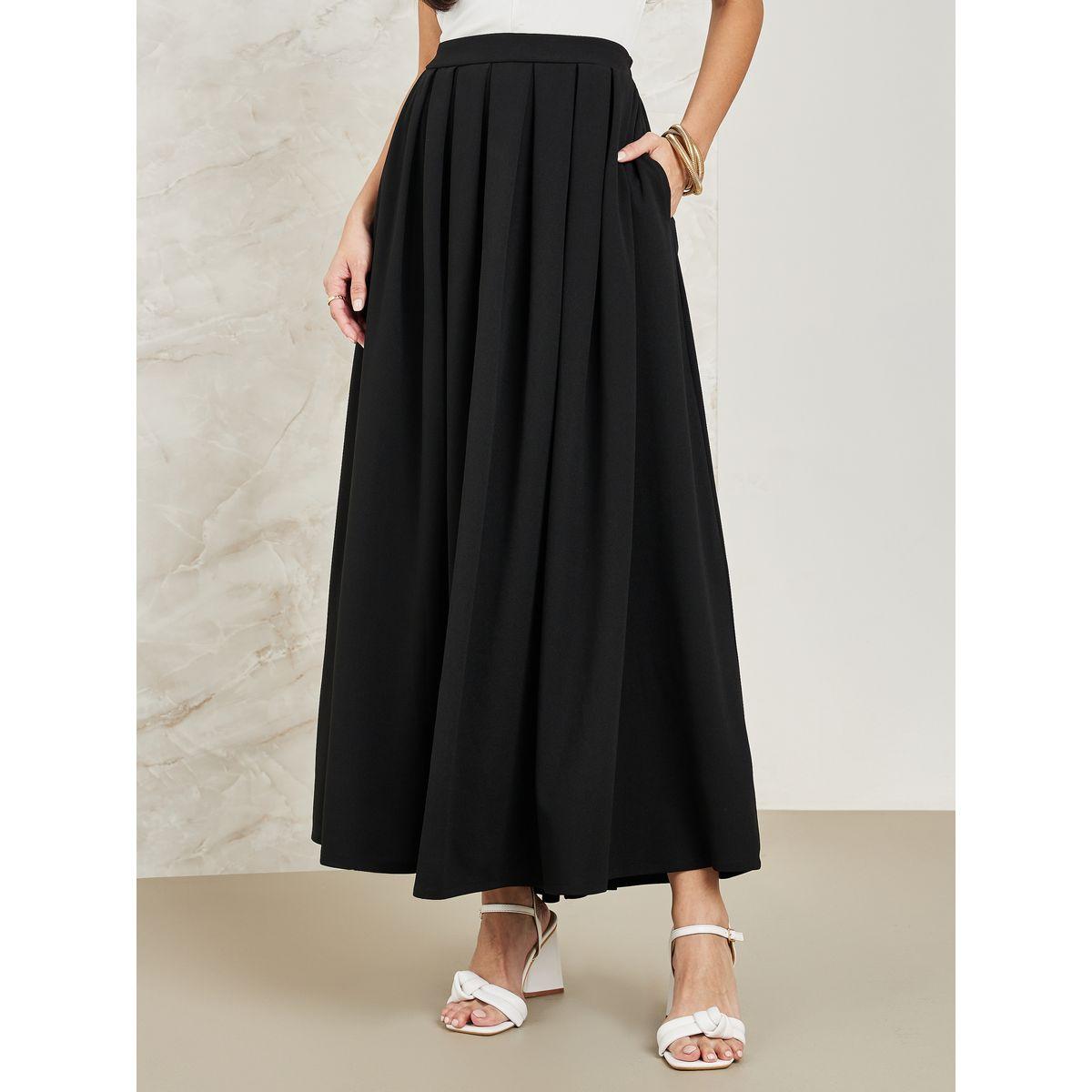 تنورة طويلة مزينة بكسرات-women-clothing-bottoms-skirts-image-2