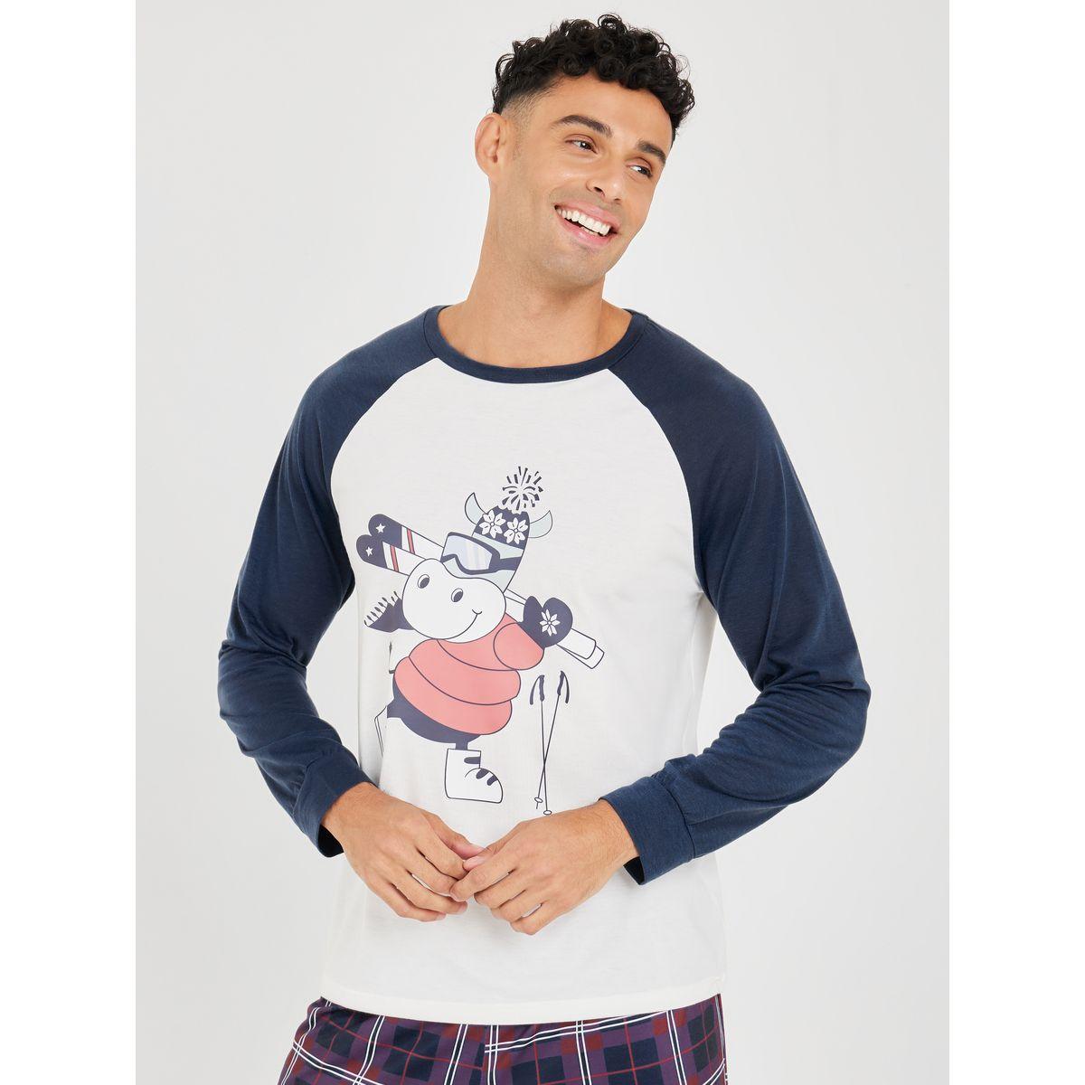 طقم بيجاما من ( تيشيرت + بنطال )-men-clothing-nightwear-sets-image-2