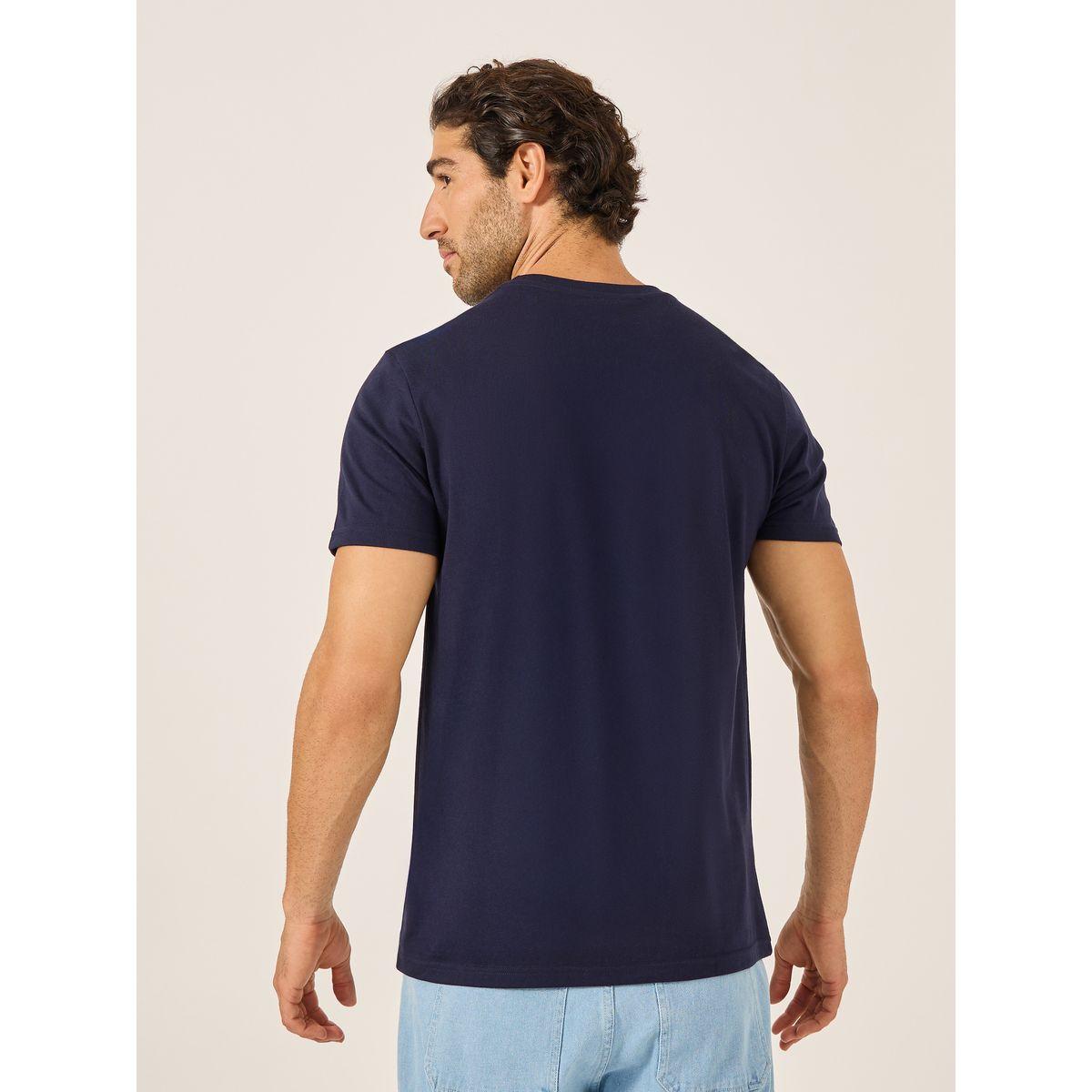 تيشيرت سادة بقصة عادية وأكمام قصيرة-men-clothing-tshirtsandpolos-tshirts-image-1