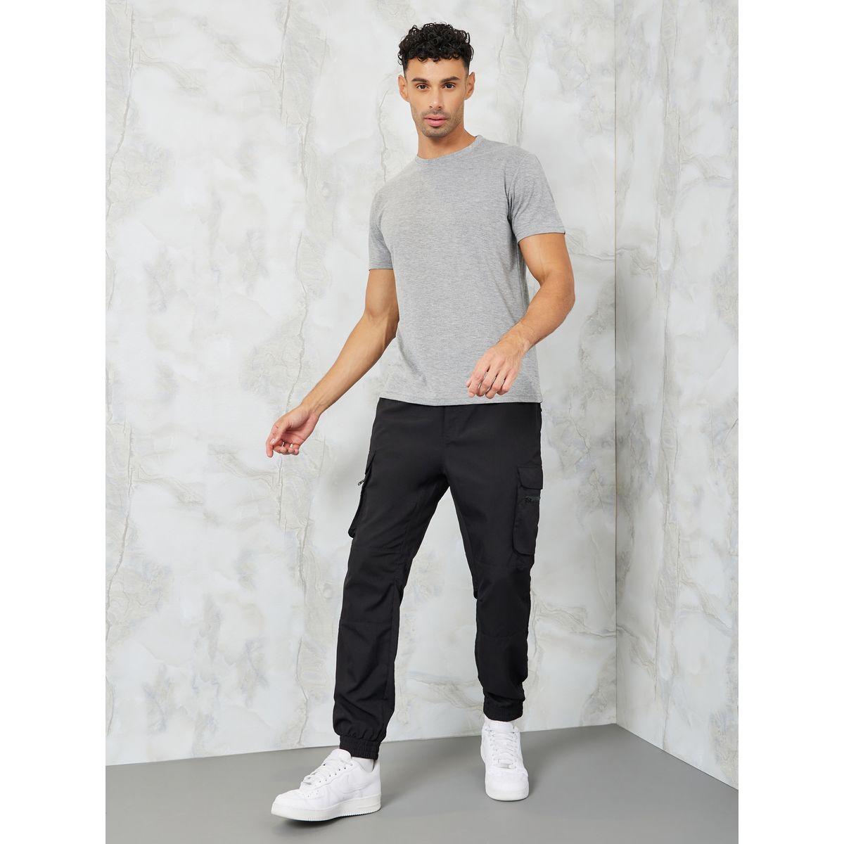 Styli Solid Crew Neck Regular Fit T-Shirt-men-clothing-tshirtsandpolos-tshirts-image-2