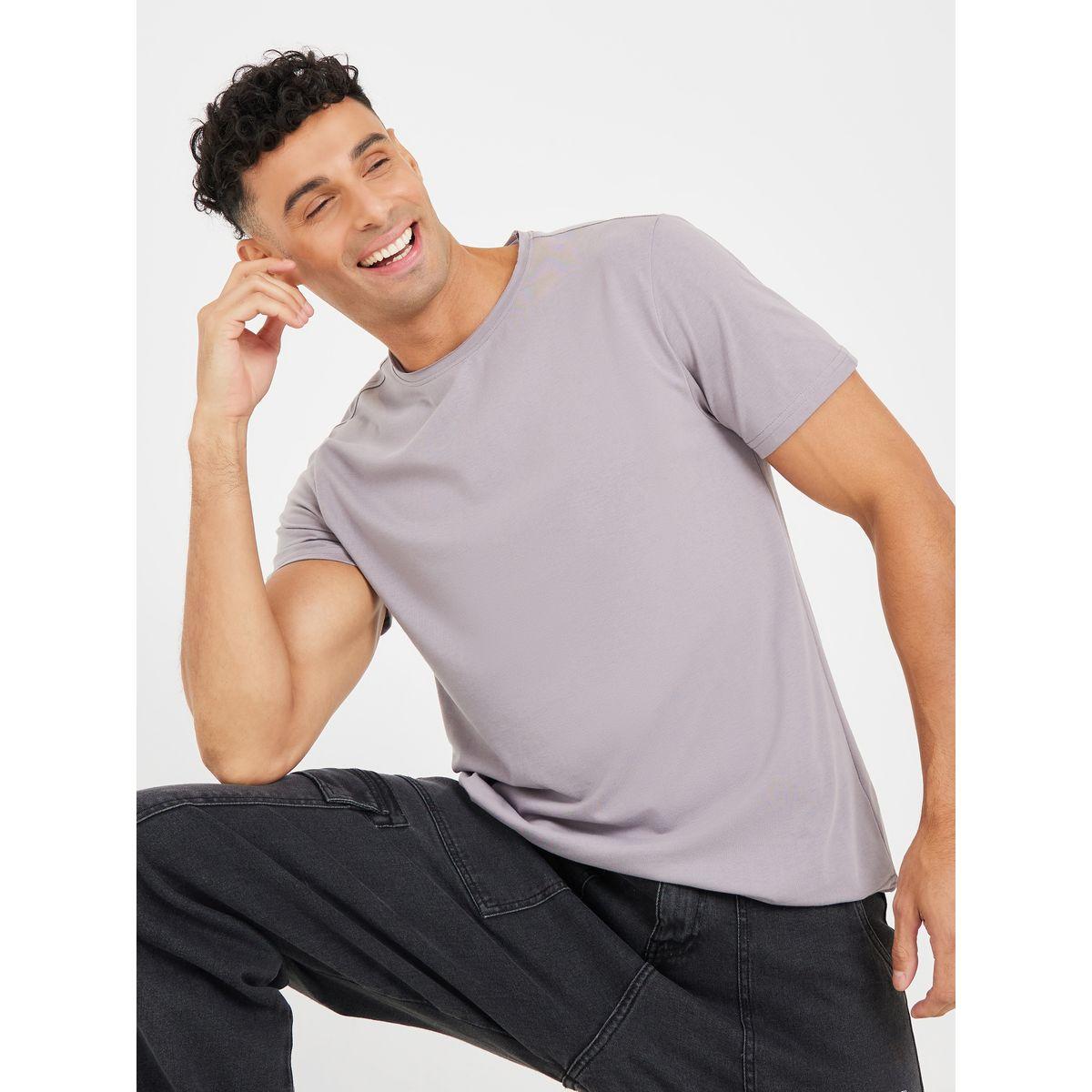 تيشيرت بياقة دائرية وقصة عادية-men-clothing-tshirtsandpolos-tshirts-image-1