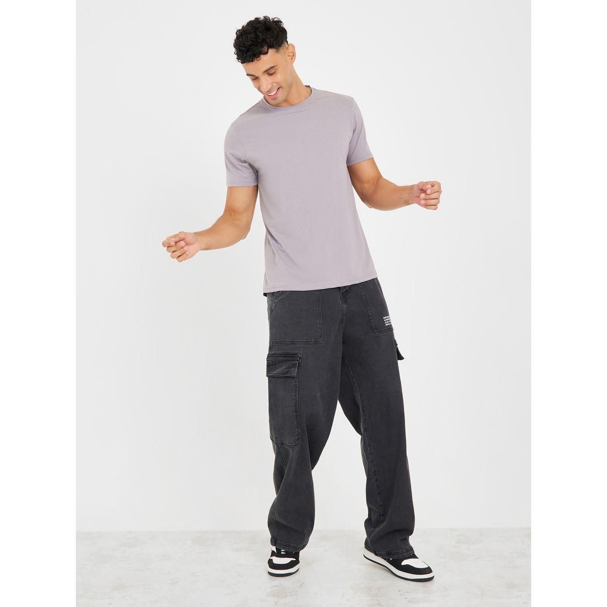 Styli Raw Edge Crew Neck Regular Fit T-Shirt-men-clothing-tshirtsandpolos-tshirts-image-2