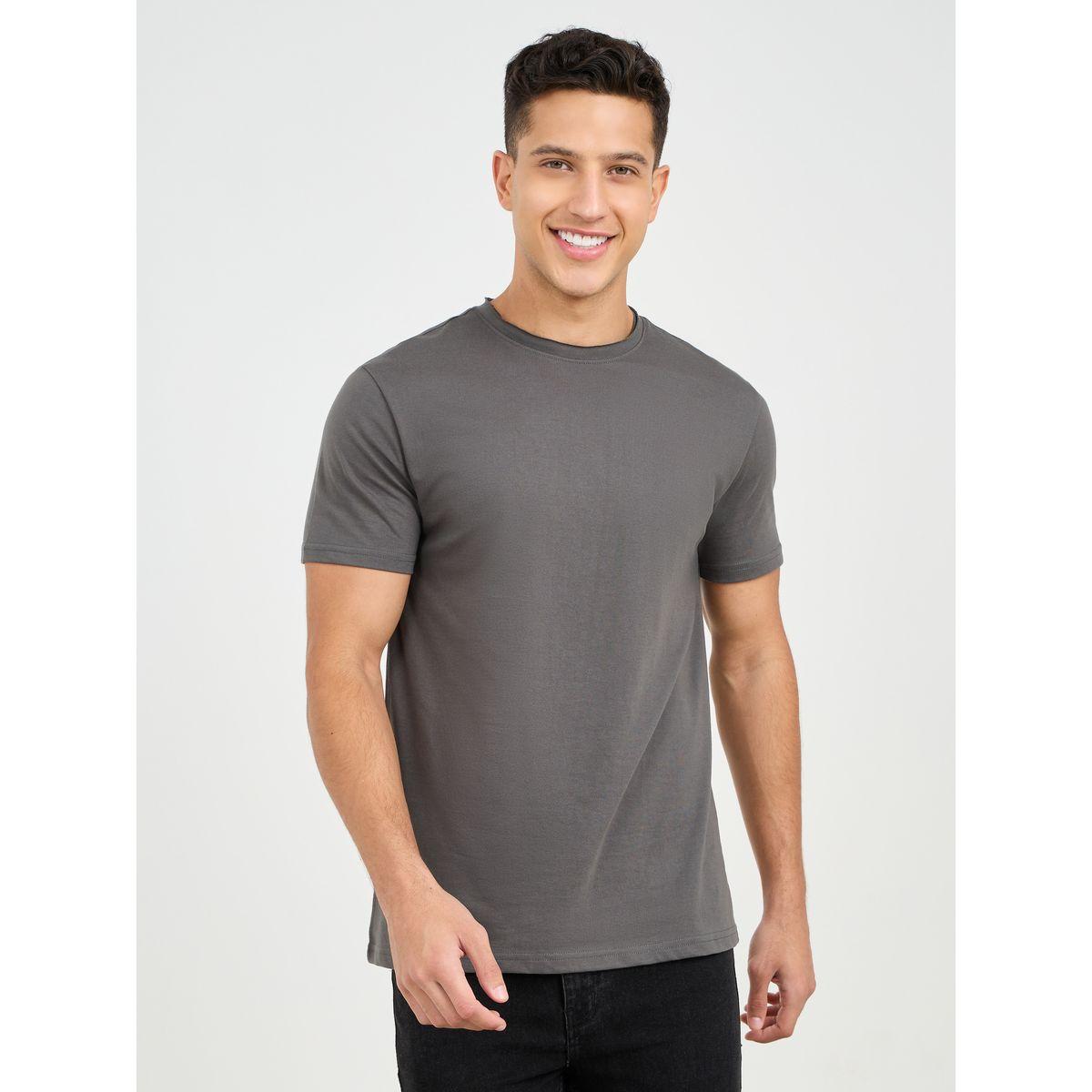 Styli Raw Edge Crew Neck Regular Fit T-Shirt-men-clothing-tshirtsandpolos-tshirts-image-1