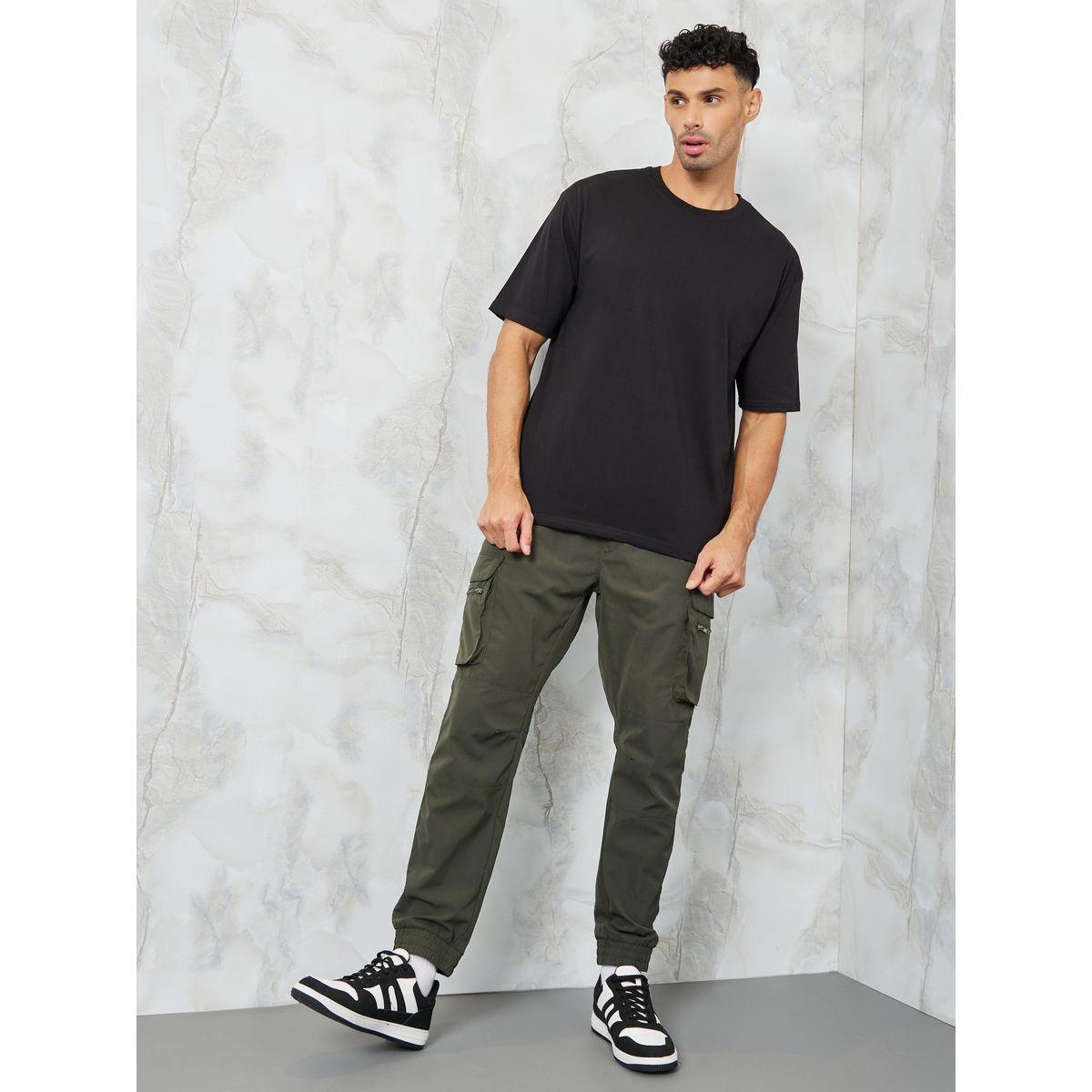 Styli Solid Crew Neck Oversized T-Shirt-men-clothing-tshirtsandpolos-tshirts-image-2