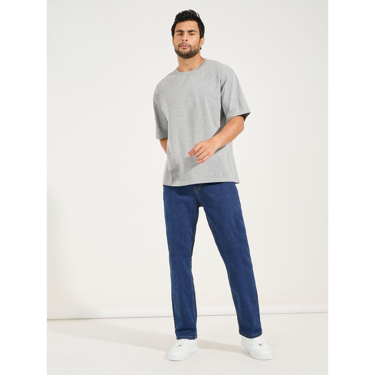 تيشيرت قطن فضفاض بياقة دائرية-men-clothing-tshirtsandpolos-tshirts-image-2