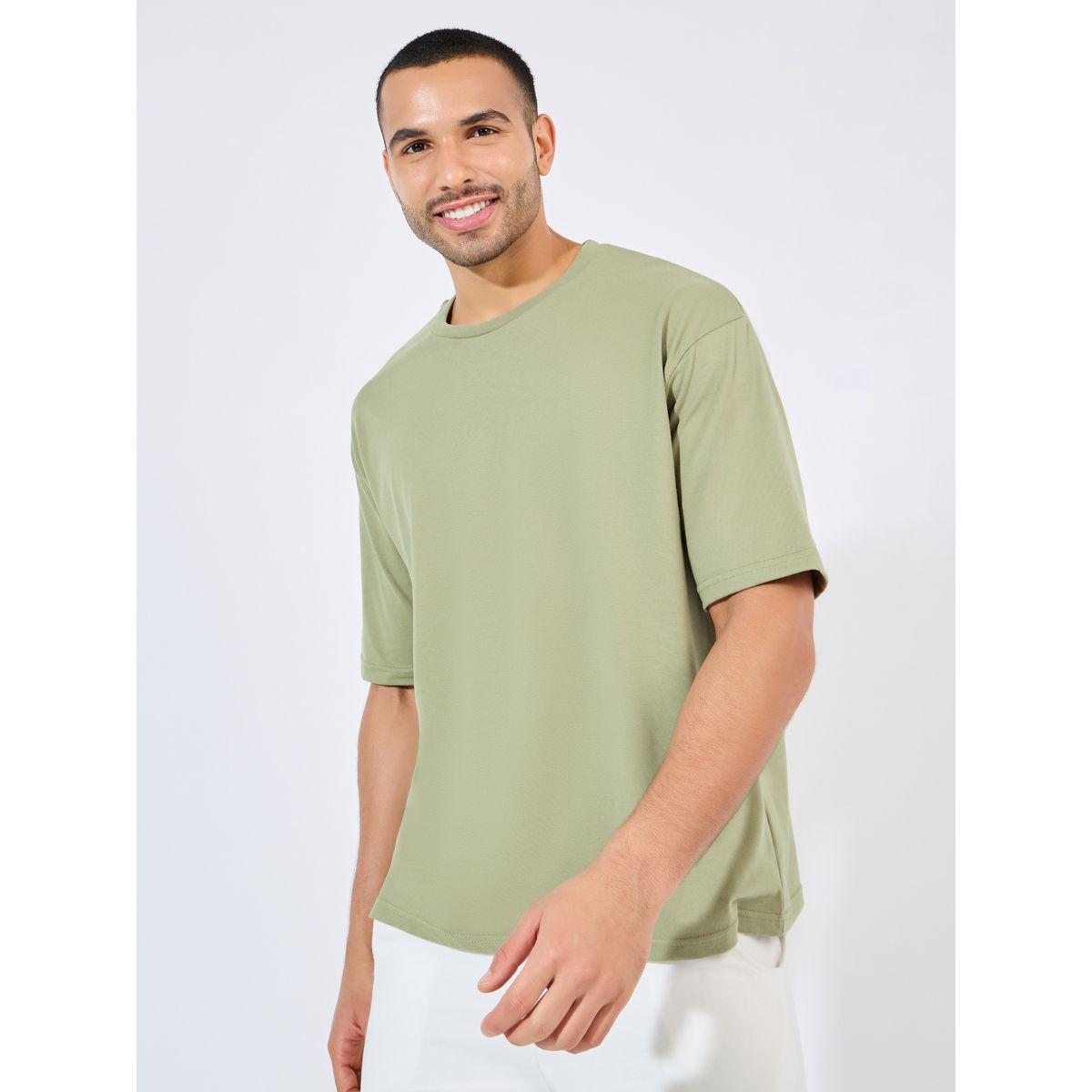 تيشيرت قطن فضفاض بياقة دائرية-men-clothing-tshirtsandpolos-tshirts-image-1
