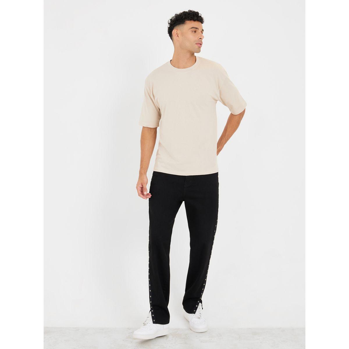 Styli Cotton Rich Oversized T-Shirt with Crew Neck-men-clothing-tshirtsandpolos-tshirts-image-2