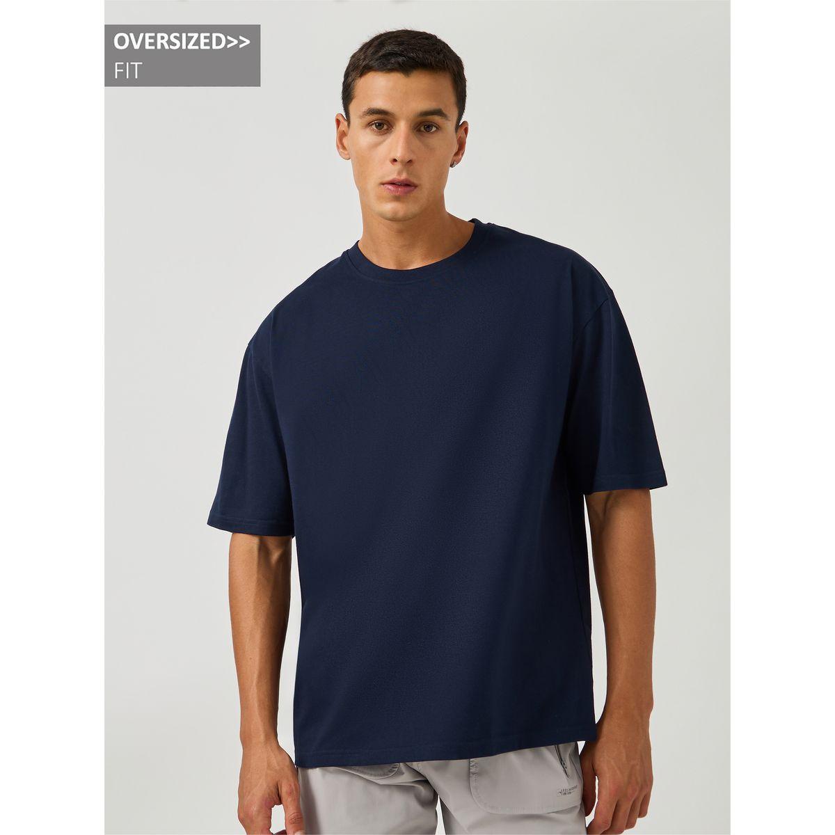Styli Cotton Rich Oversized T-Shirt with Crew Neck-men-clothing-tshirtsandpolos-tshirts-image-1