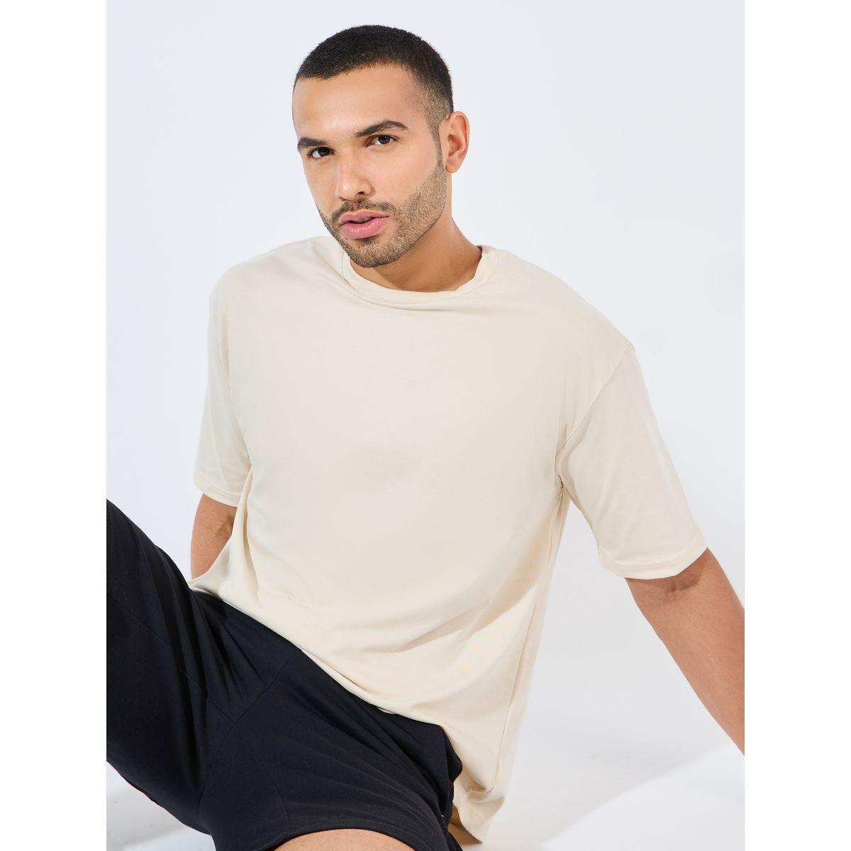 Styli Cotton Rich Oversized T-Shirt with Crew Neck-men-clothing-tshirtsandpolos-tshirts-image-1