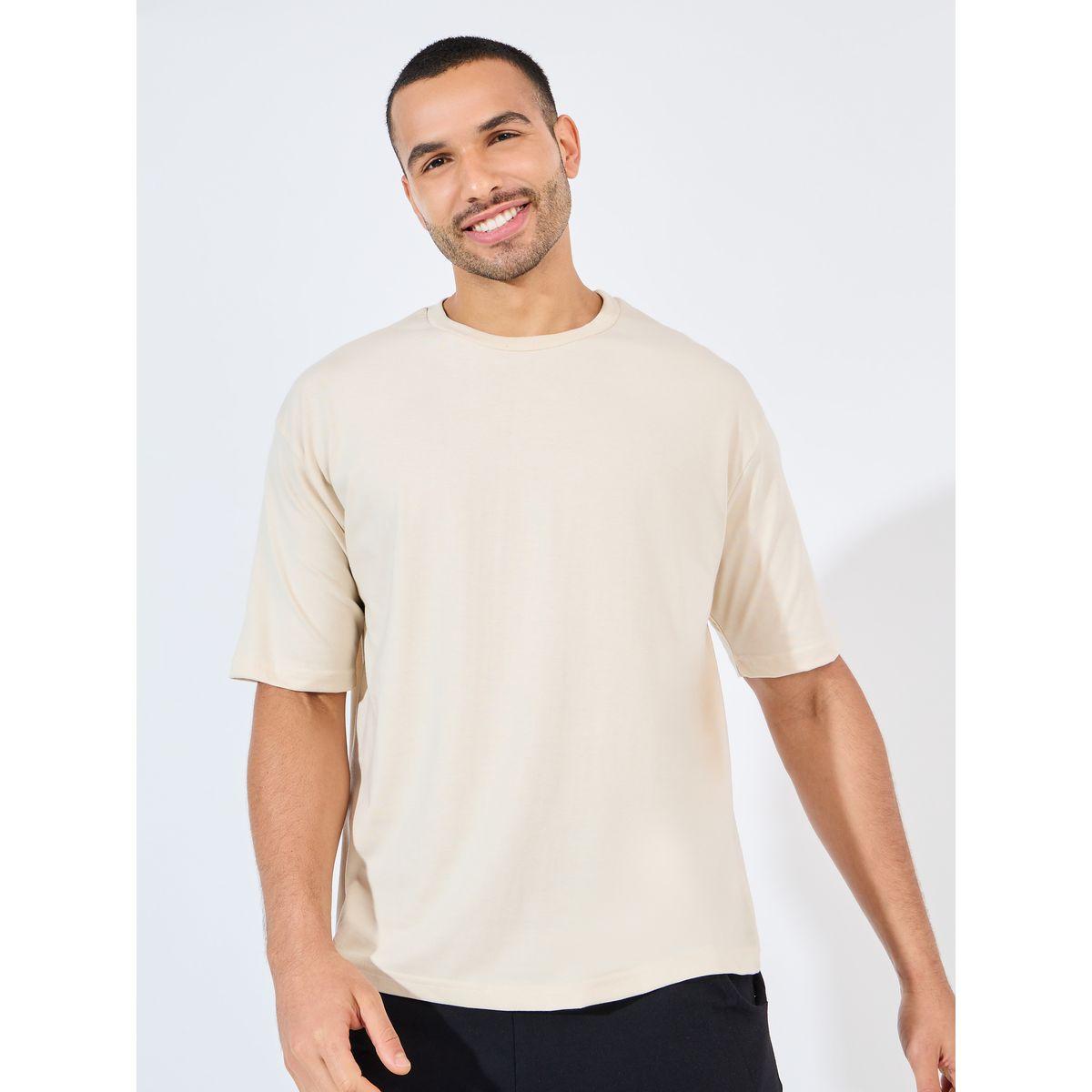 Styli Cotton Rich Oversized T-Shirt with Crew Neck-men-clothing-tshirtsandpolos-tshirts-image-3