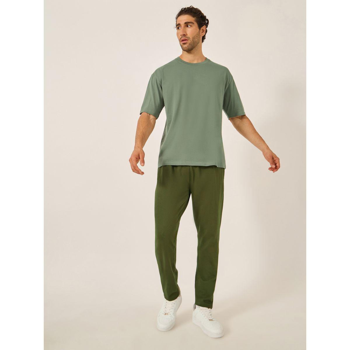 Styli Cotton Rich Oversized T-Shirt with Crew Neck-men-clothing-tshirtsandpolos-tshirts-image-2