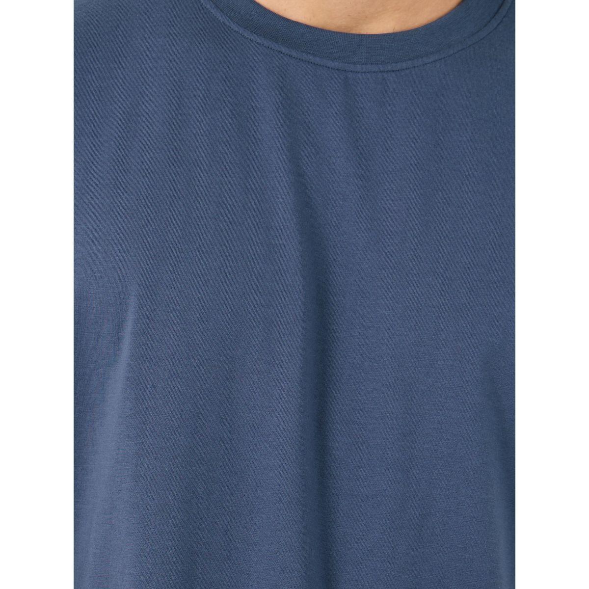 تيشيرت سادة بياقة ضيقة وأكمام قصيرة-men-clothing-tshirtsandpolos-tshirts-image-3