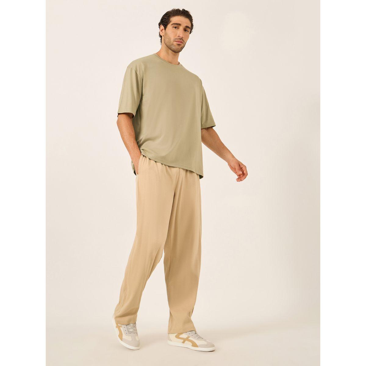 Styli Cotton Rich Oversized T-Shirt with Crew Neck-men-clothing-tshirtsandpolos-tshirts-image-2