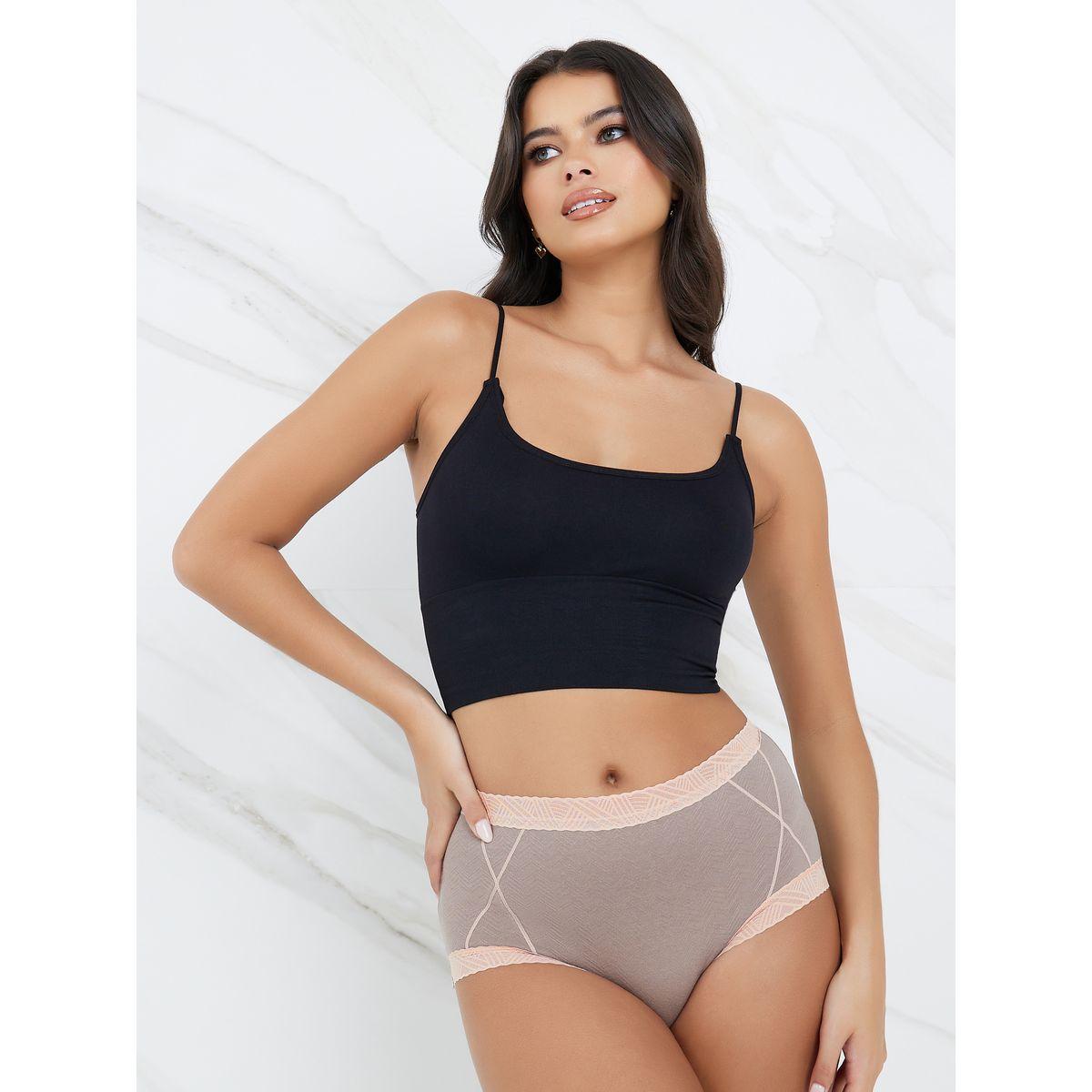 Styli Pack of 2 - Cotton Contrast Lace Trim Full Brief-women-clothing-lingerie-panties-image-2