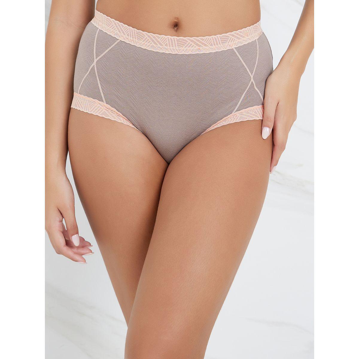 Styli Pack of 2 - Cotton Contrast Lace Trim Full Brief-women-clothing-lingerie-panties-image-3