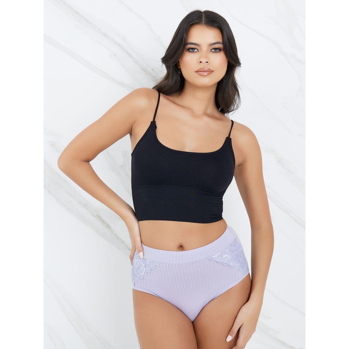 Styli Pack of 3 - Cotton Ribbed Full Brief-women-clothing-lingerie-panties-image-2
