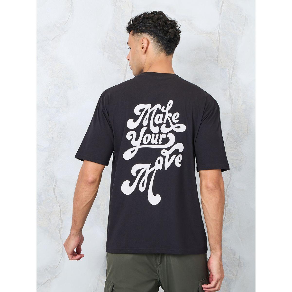Styli Make Your Move Slogan Print Oversized T-Shirt-men-clothing-tshirtsandpolos-tshirts-image-5