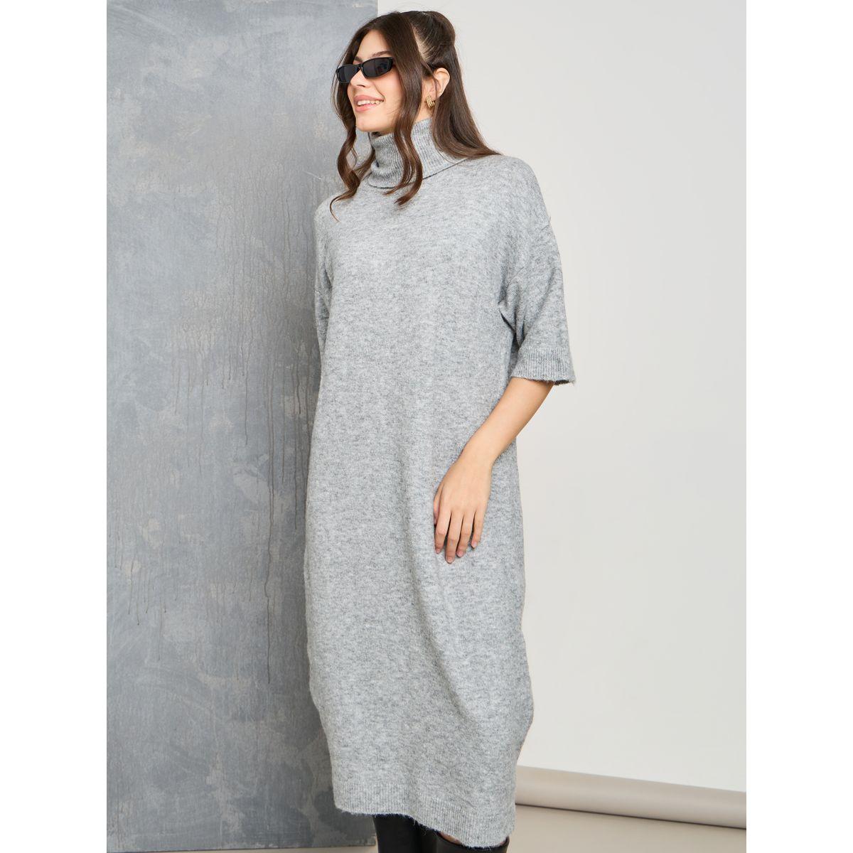 Styli Turtle Neck Knit Sweater Midi Winter Dress-women-clothing-dresses-image-2