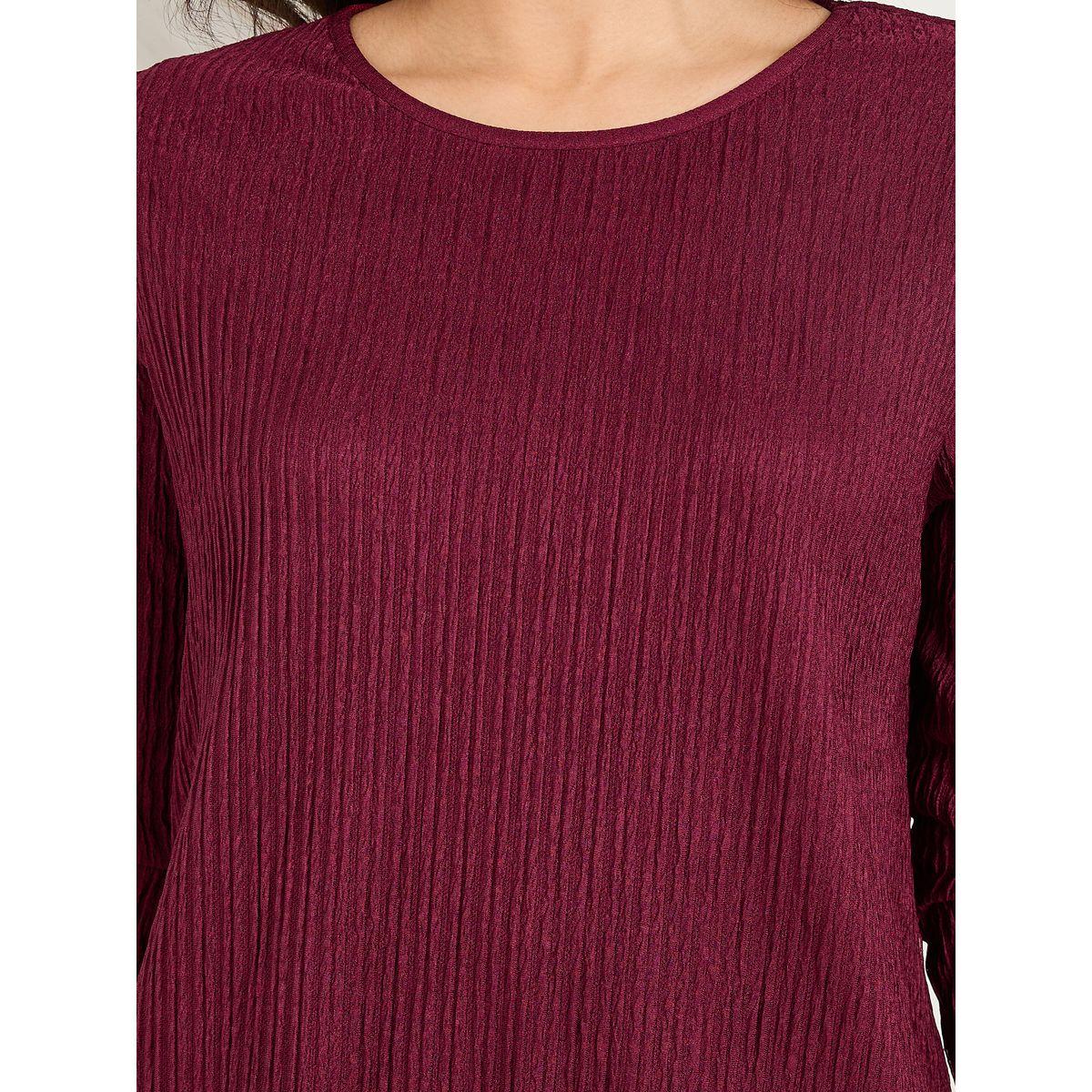 Styli Textured Longline Top & Wide Leg Trouser Modest Set-women-clothing-dresses-image-4