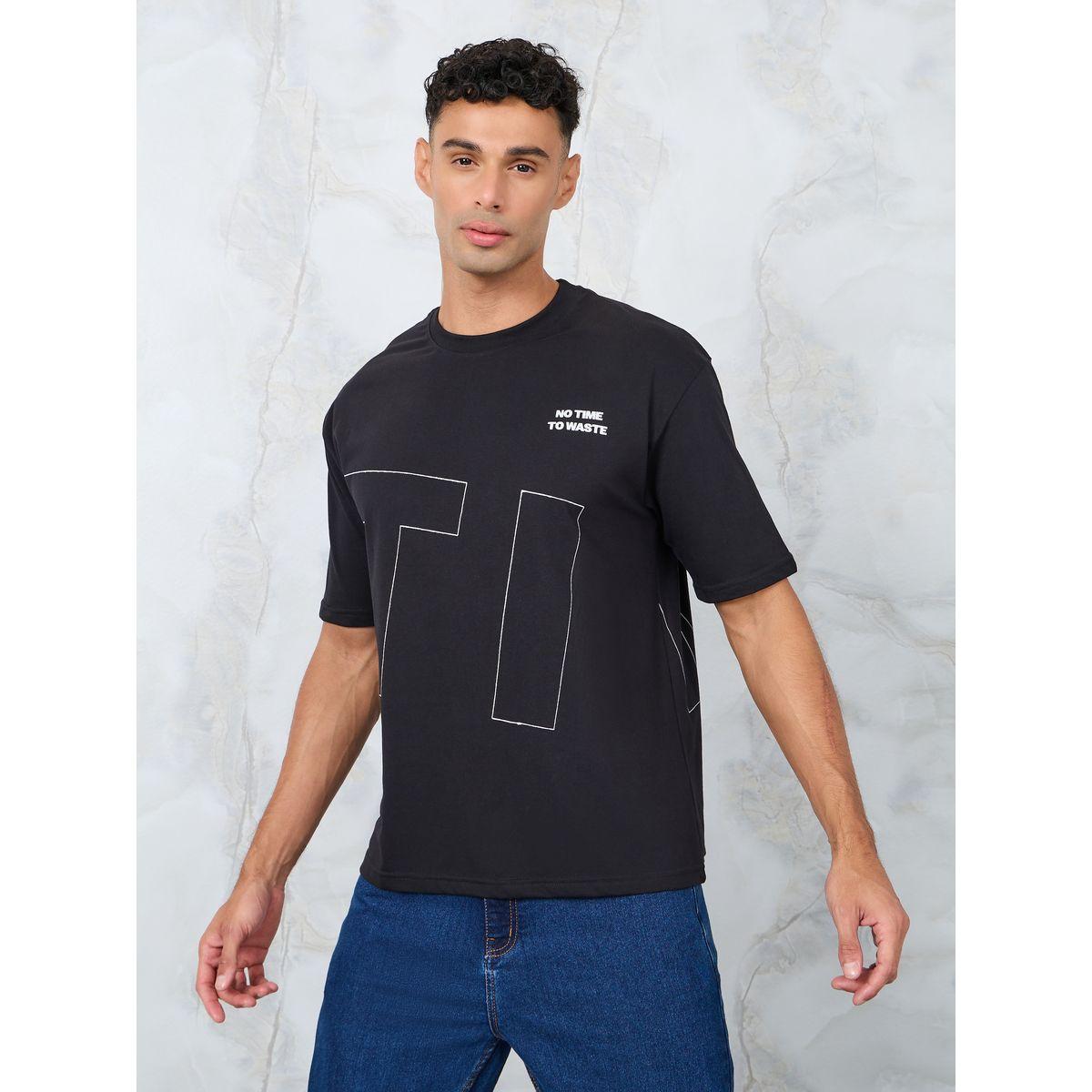 Styli Front and Back Slogan Print Oversized T-Shirt-men-clothing-tshirtsandpolos-tshirts-image-2