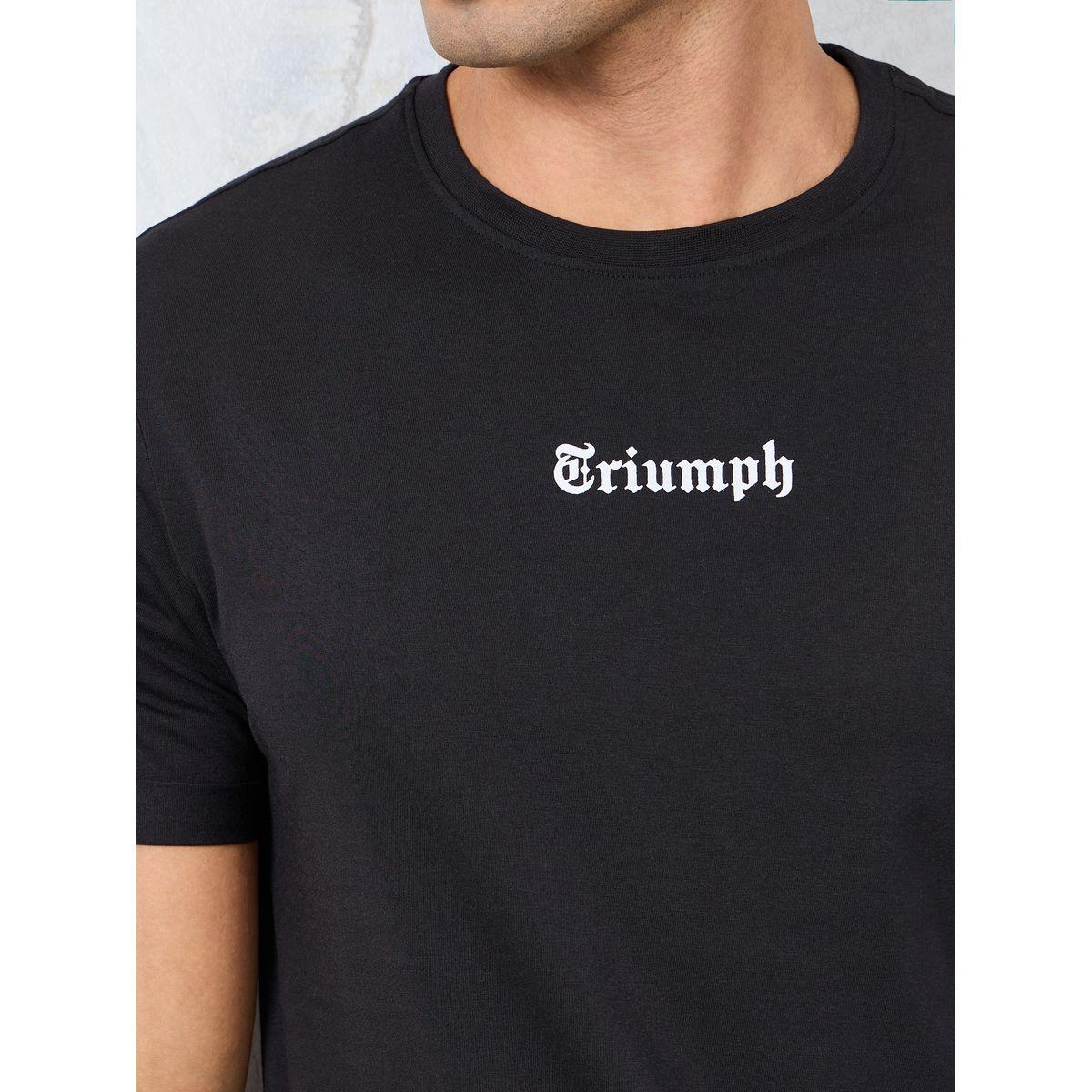 Styli Slogan Print Regular T-Shirt with Sleeve Turnup-men-clothing-tshirtsandpolos-tshirts-image-3