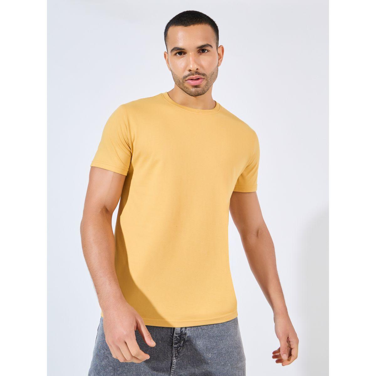 Styli Solid Regular Fit Cotton Rich T-Shirt-men-clothing-tshirtsandpolos-tshirts-image-1