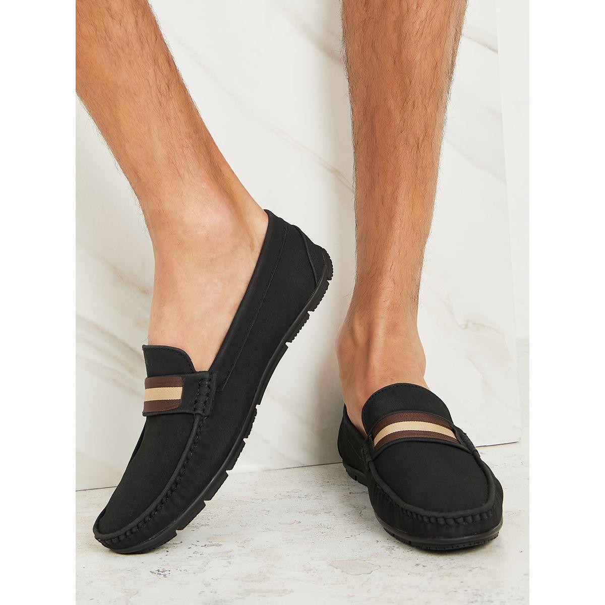Styli Contrast Tape Loafers-men-shoes-loafersandmoccasins-image-1