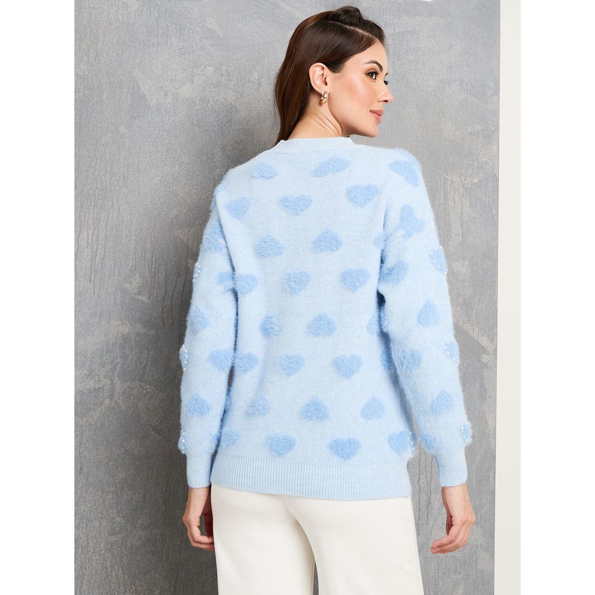 Styli Pattern Pearl Detail Knit Sweater-women-clothing-cardigansandjumpers-jumpers-image-4