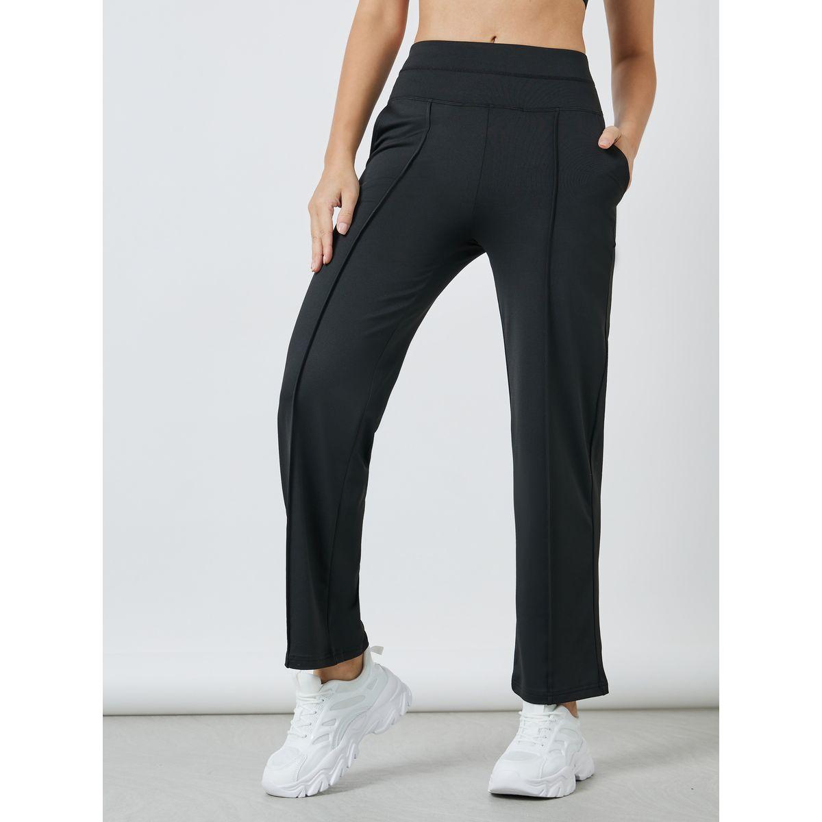 Styli Active Self Fabric Binding Detail Straight Leg Pants-women-clothing-sportswearandactivewear-bottoms-image-2