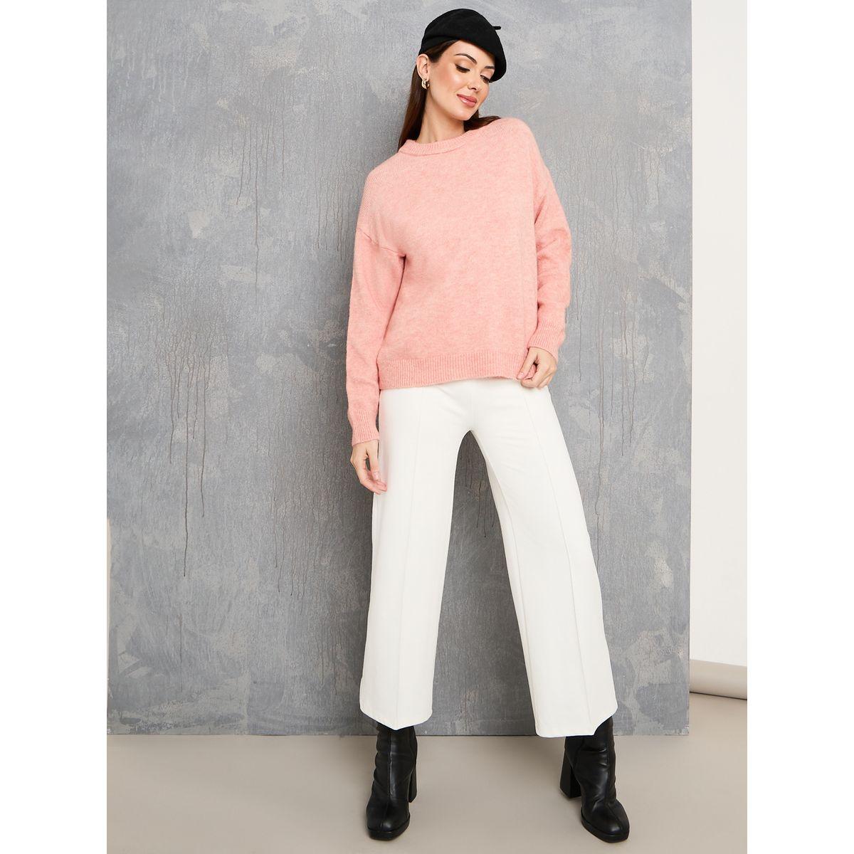 Styli Solid Drop Shoulder Sweater-women-clothing-cardigansandjumpers-jumpers-image-2