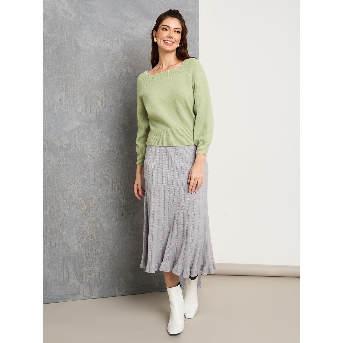Styli Regular Fit Square Neck Pearls Detail Top-women-clothing-shirtsandblouses-blouses-image-2