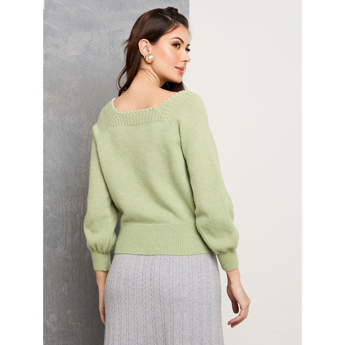 بلوزة بقصة عادية ورقبة واسعة-women-clothing-shirtsandblouses-blouses-image-4