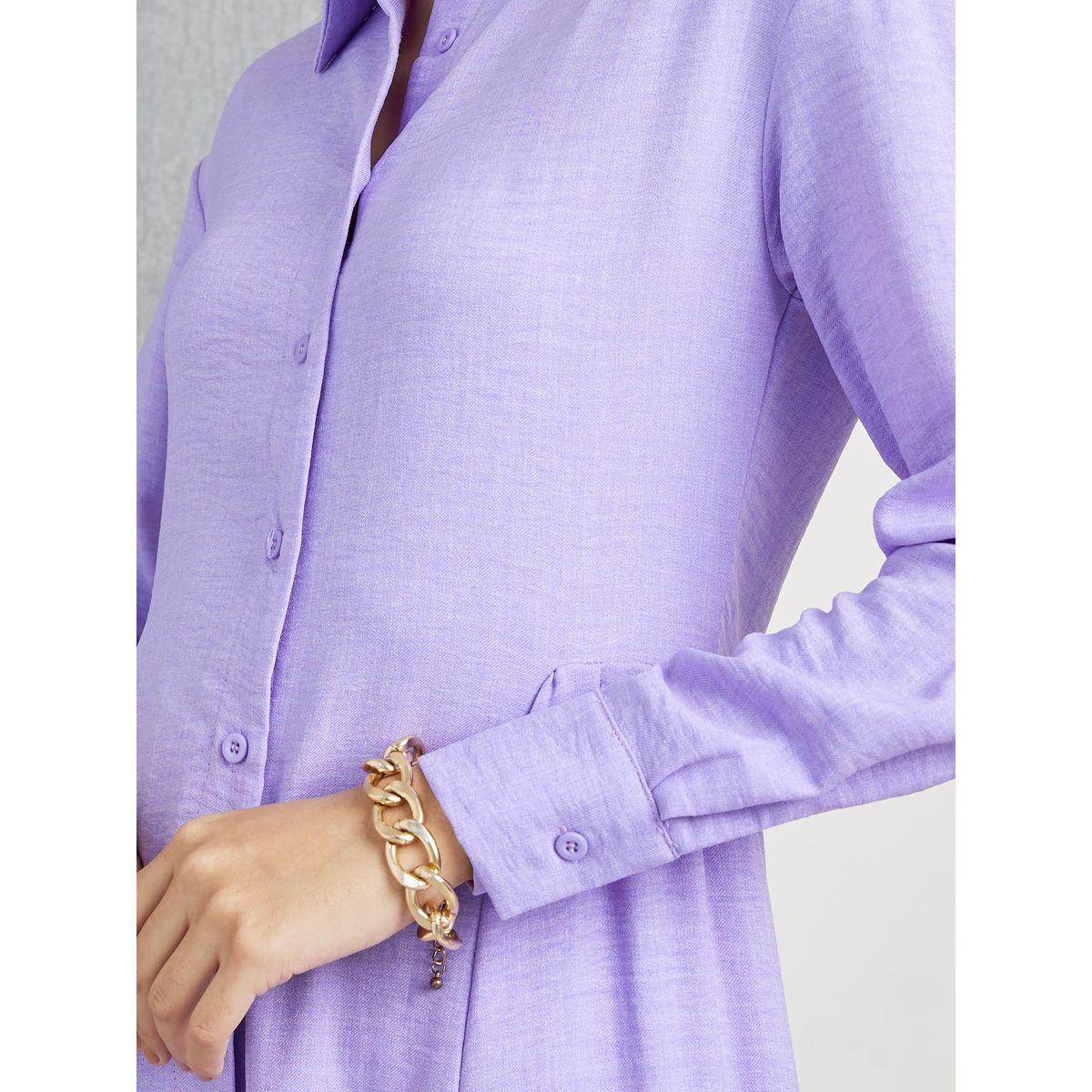 Styli Solid Button Up A-Line Maxi Dress-women-clothing-dresses-image-3
