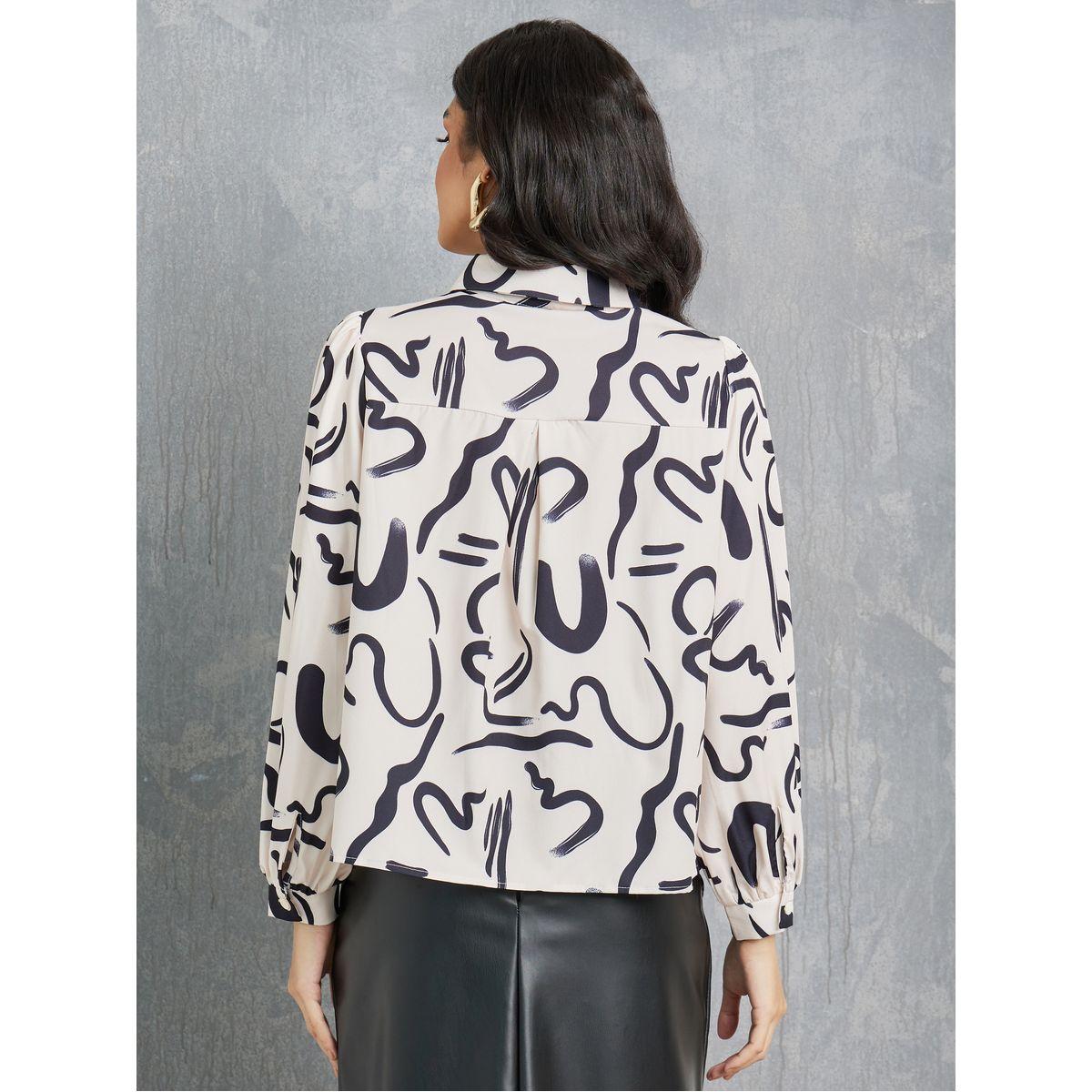 بلوزة مطبعة بطبعة مجردة-women-clothing-shirtsandblouses-shirts-image-1